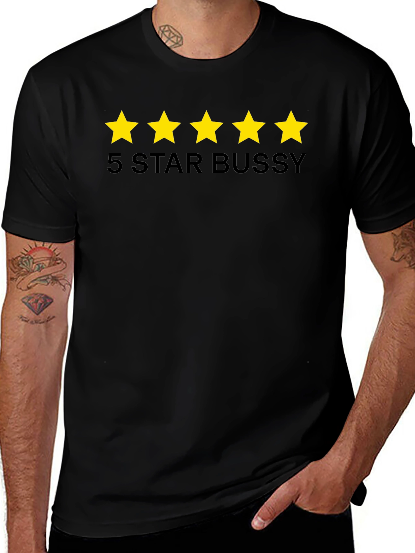 5 Star Bussy Tee - Funny Graphic T-Shirt