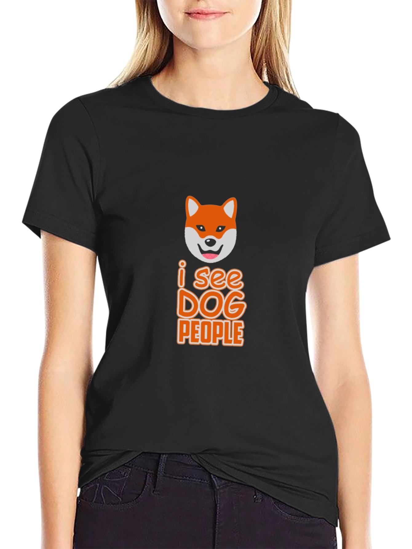 I See Dog People Graphic Tee - Black T-Shirt