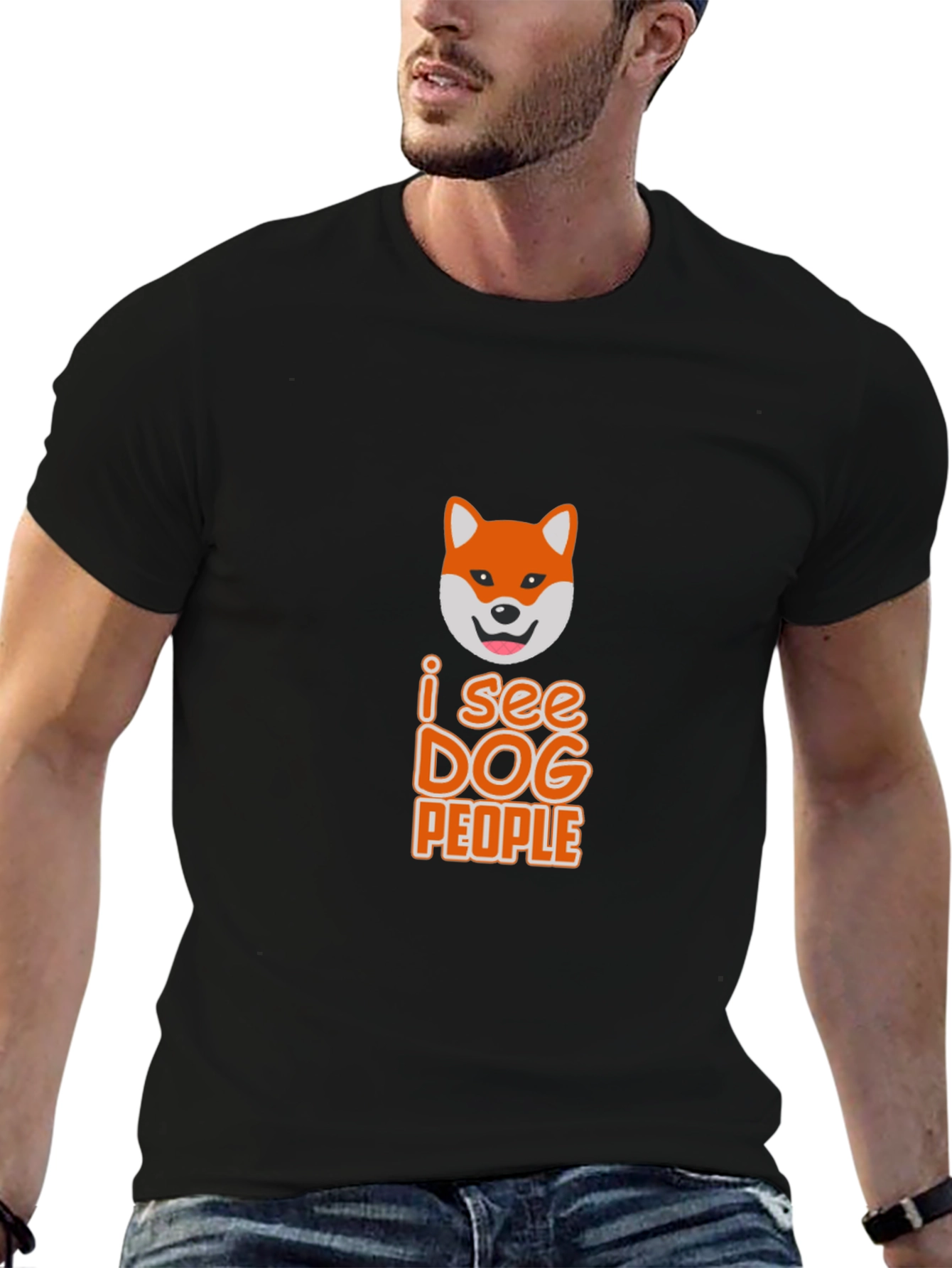 I See Dog People Graphic Tee - Black T-Shirt