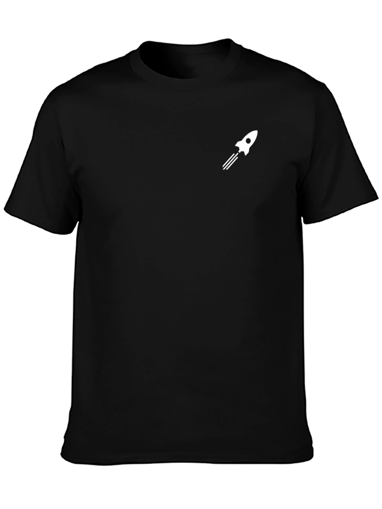 Rocket Launch Graphic T-Shirt - Black