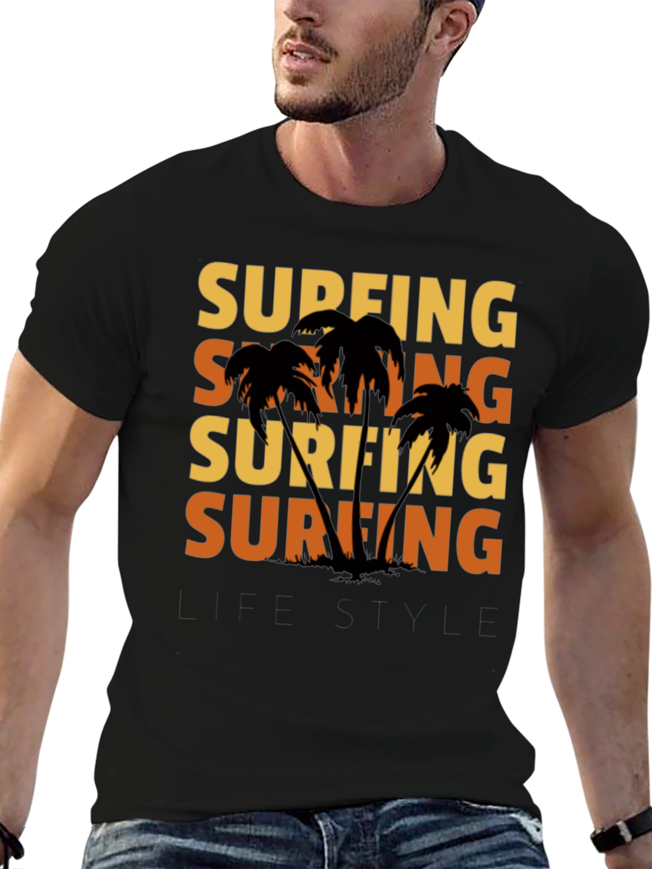 Surfing Lifestyle Graphic Tee - Island Vibes