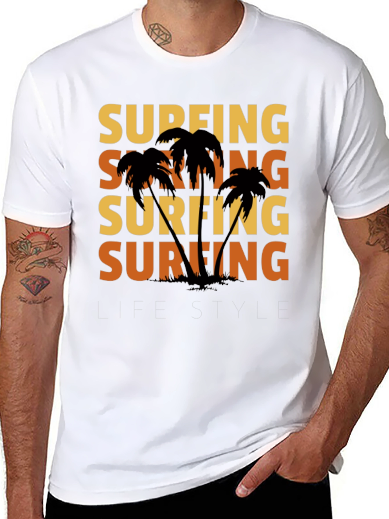 Surfing Lifestyle Graphic Tee - Island Vibes