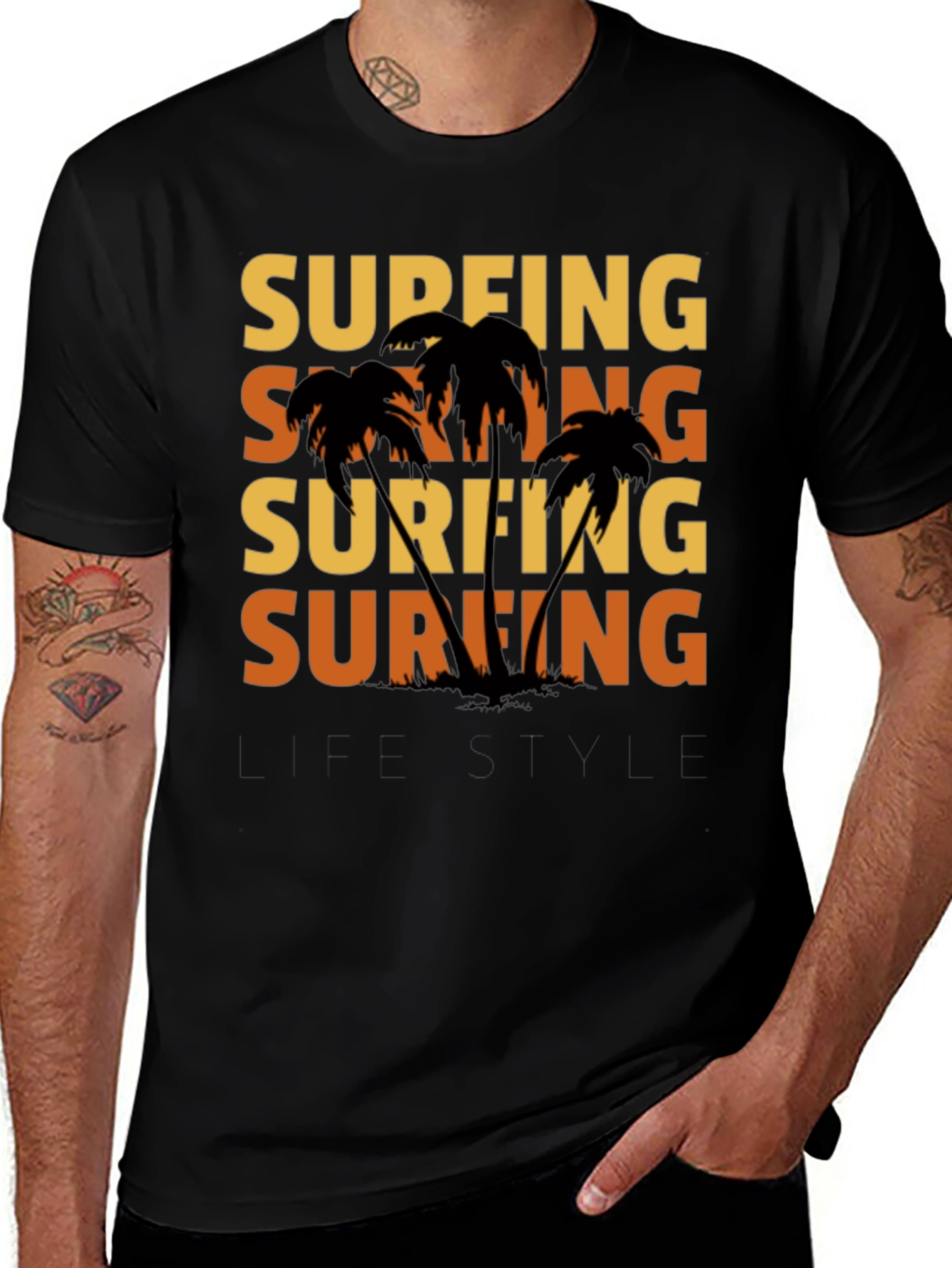 Surfing Lifestyle Graphic Tee - Island Vibes
