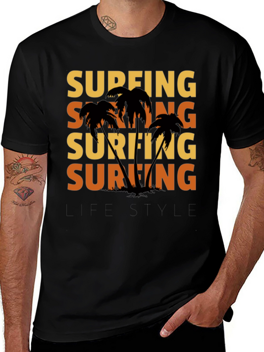 Surfing Lifestyle Graphic Tee - Island Vibes