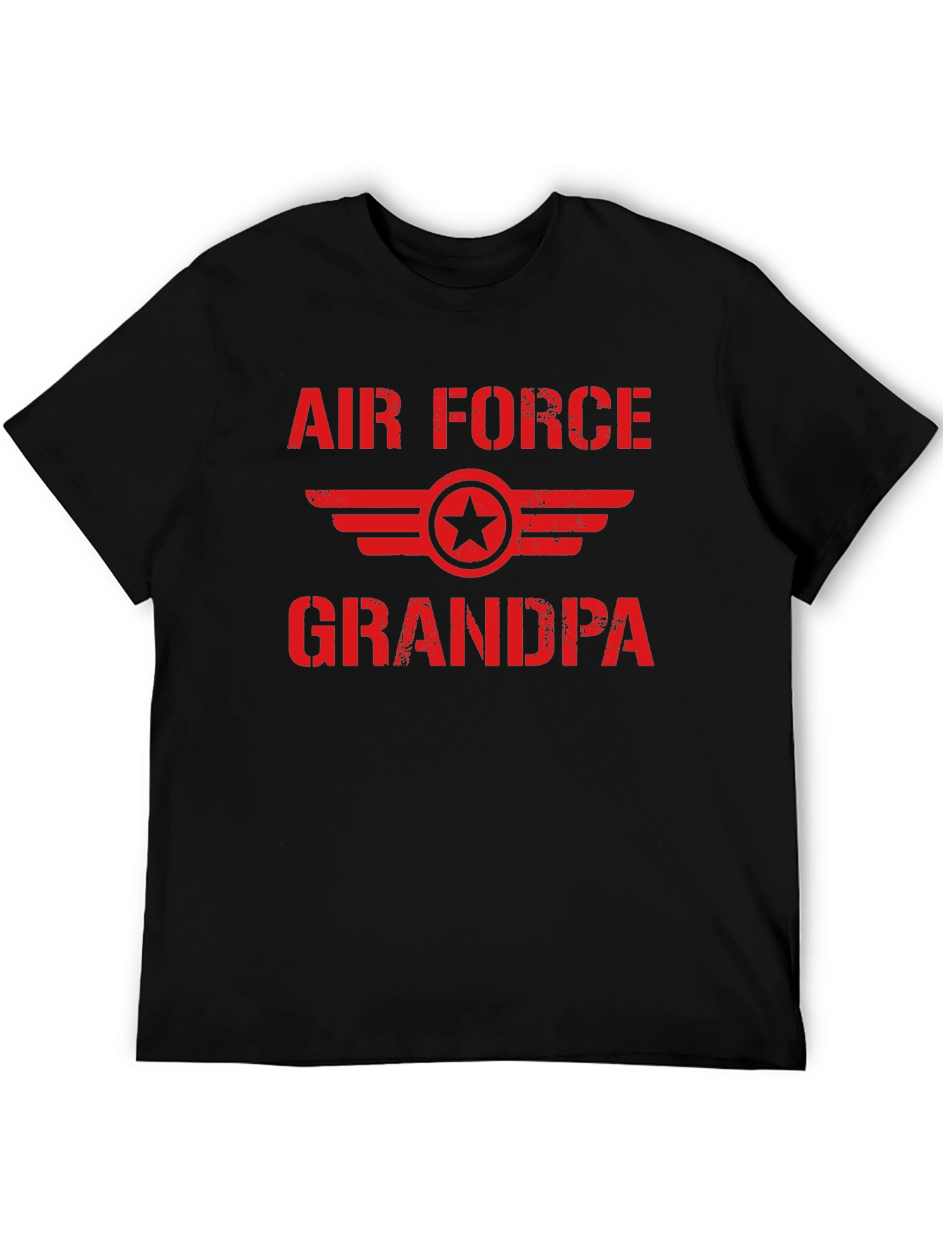 Air Force Grandpa Black T-Shirt - Military Pride
