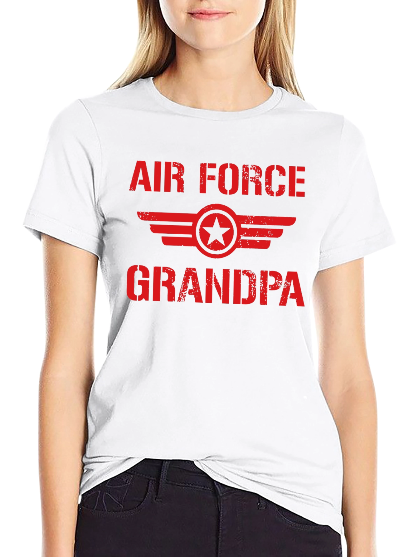 Air Force Grandpa Black T-Shirt - Military Pride