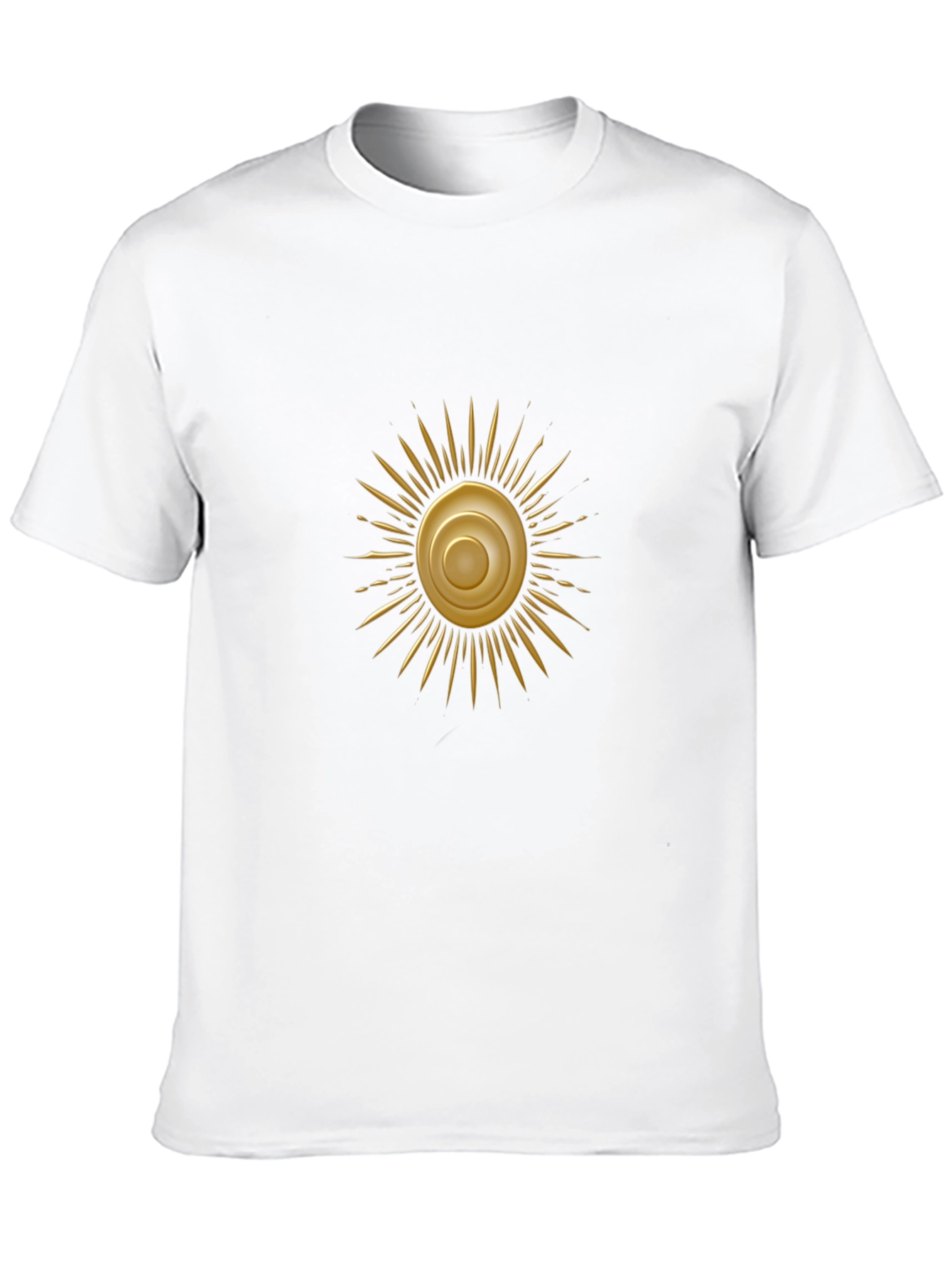 Golden Sun Graphic Black T-Shirt