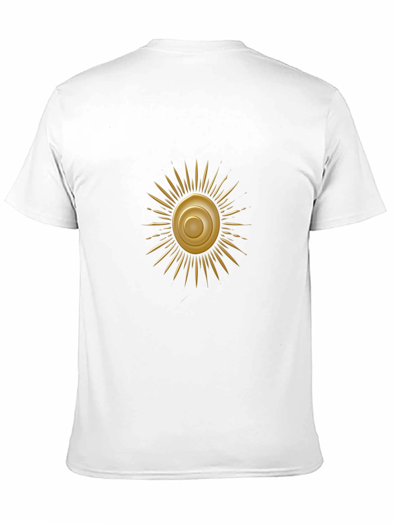 Golden Sun Graphic Black T-Shirt