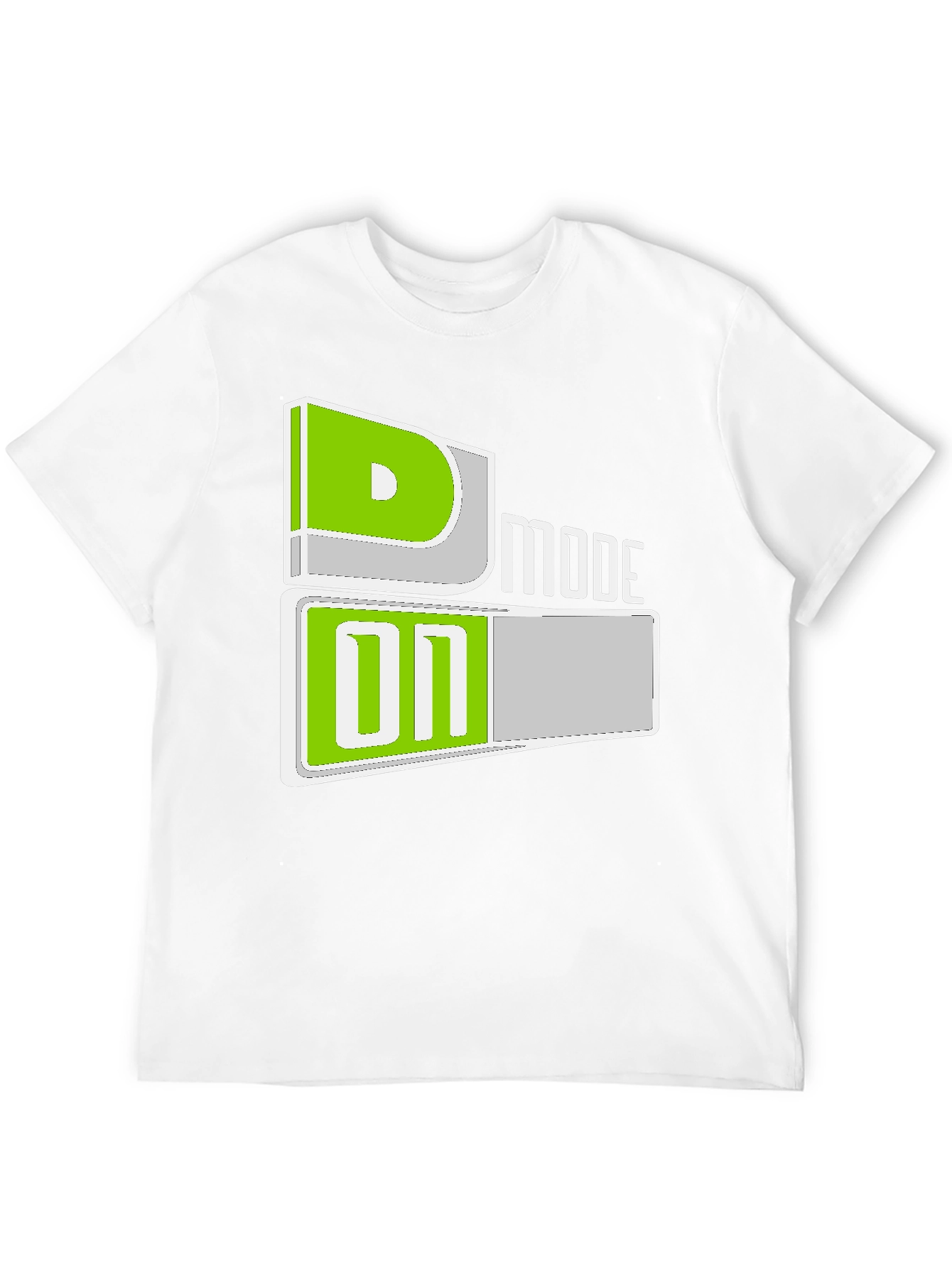 D Mode On Black T-Shirt