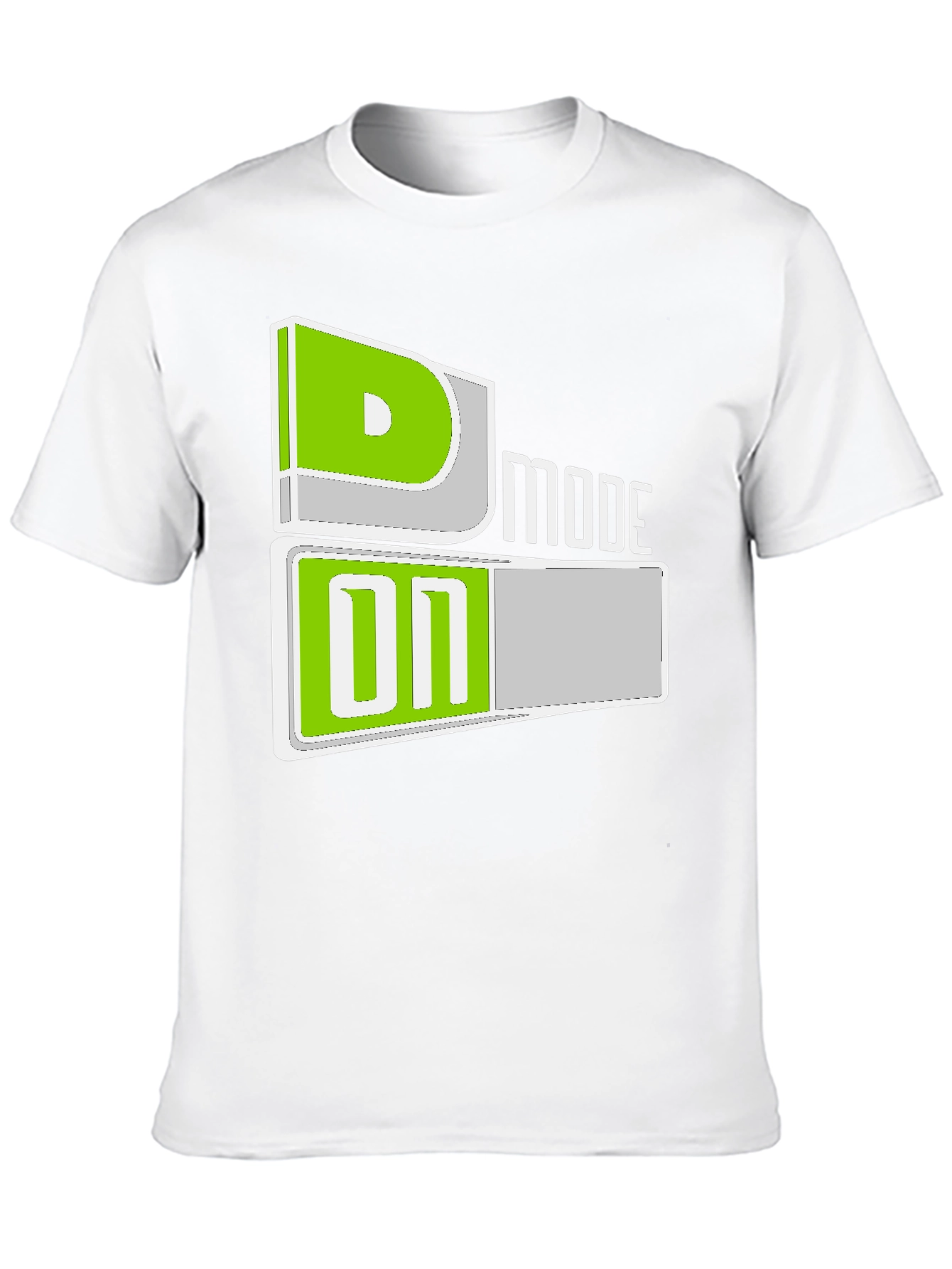 D Mode On Black T-Shirt