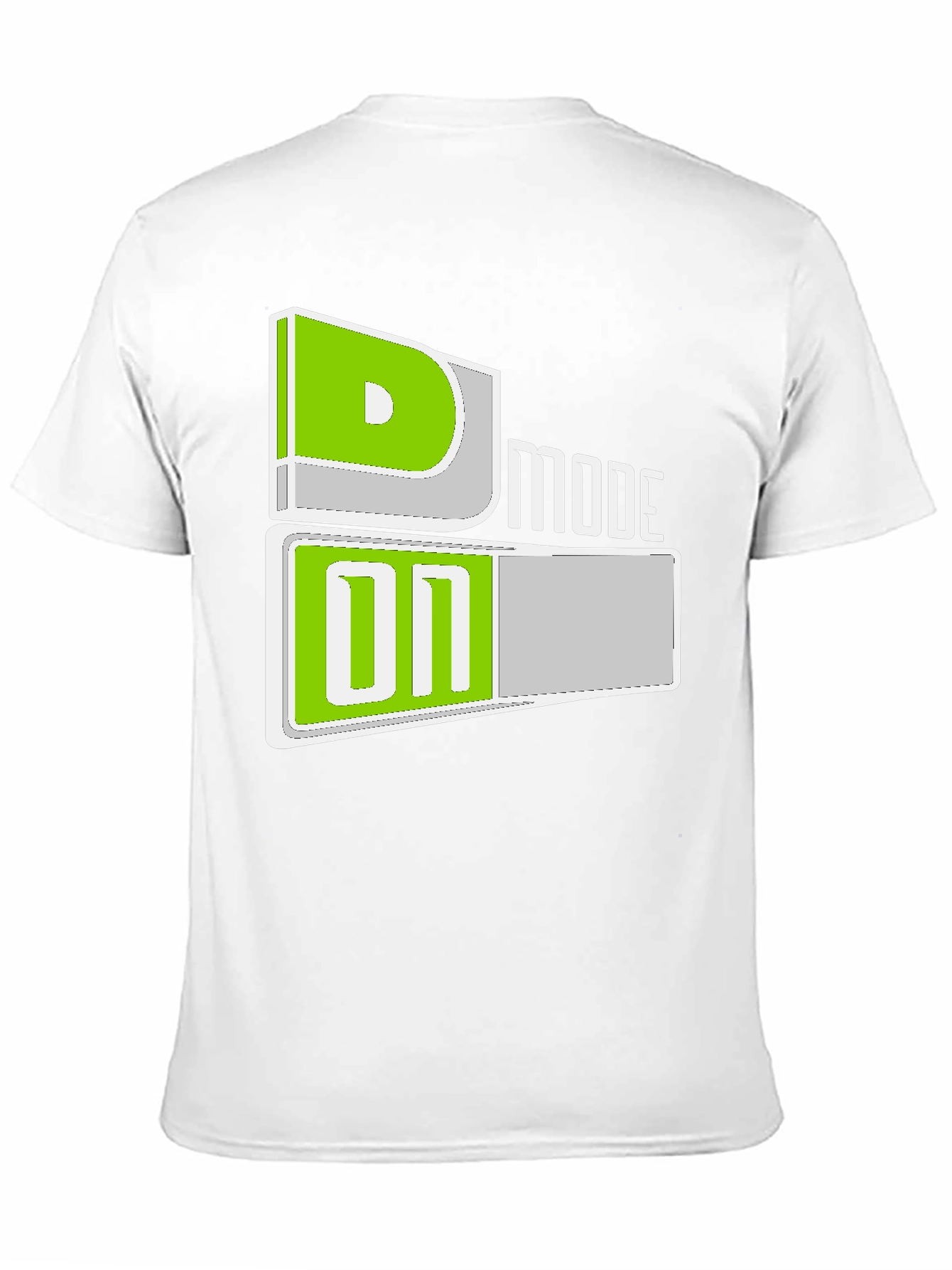 D Mode On Black T-Shirt