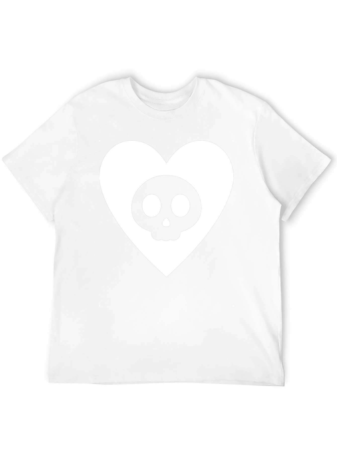 Skull Heart Graphic Tee - Black