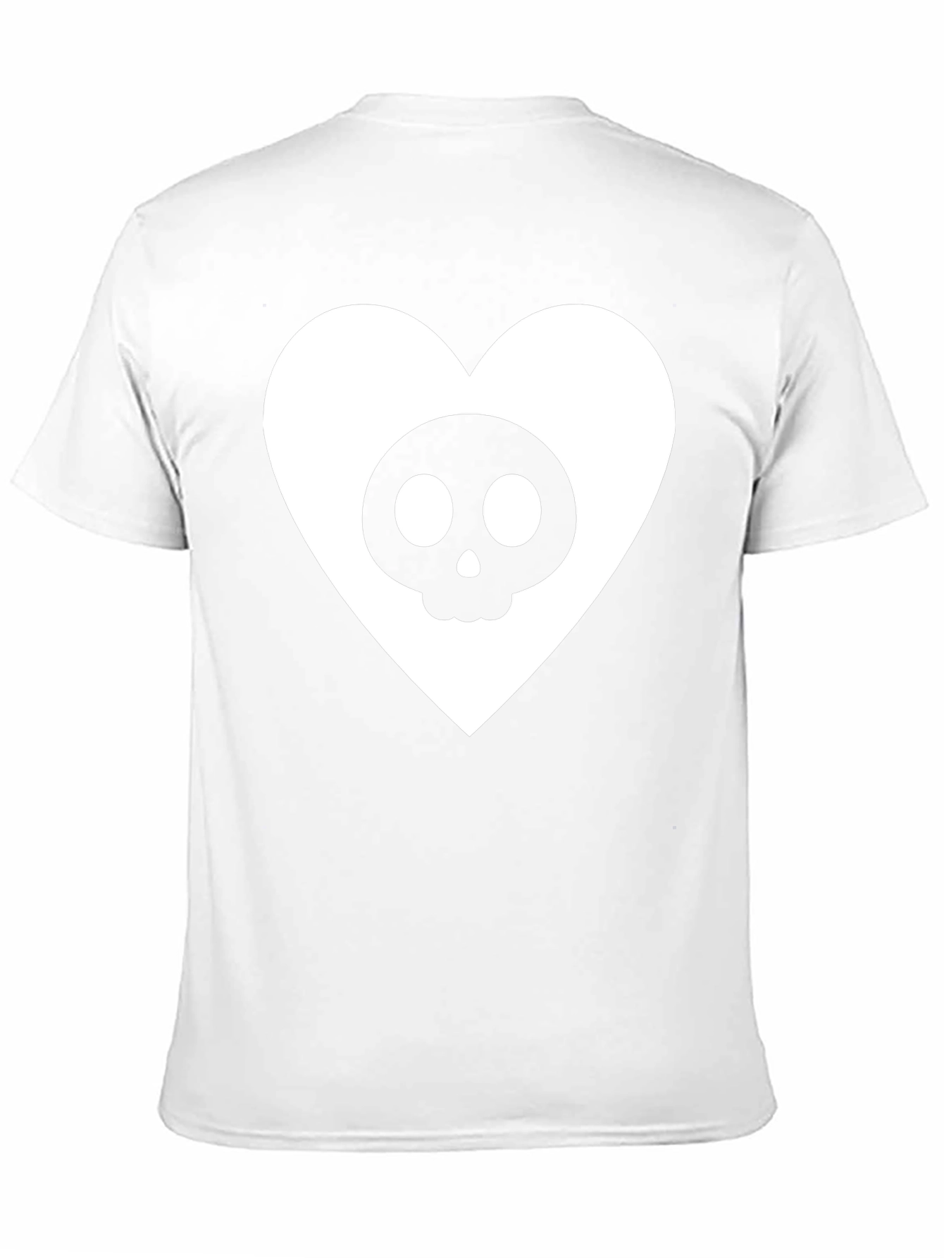 Skull Heart Graphic Tee - Black