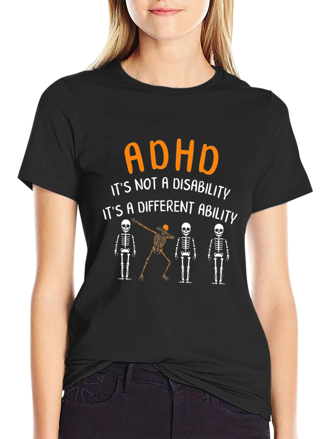 ADHD Different Ability Skeleton T-Shirt