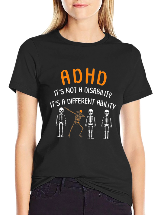 ADHD Different Ability Skeleton T-Shirt