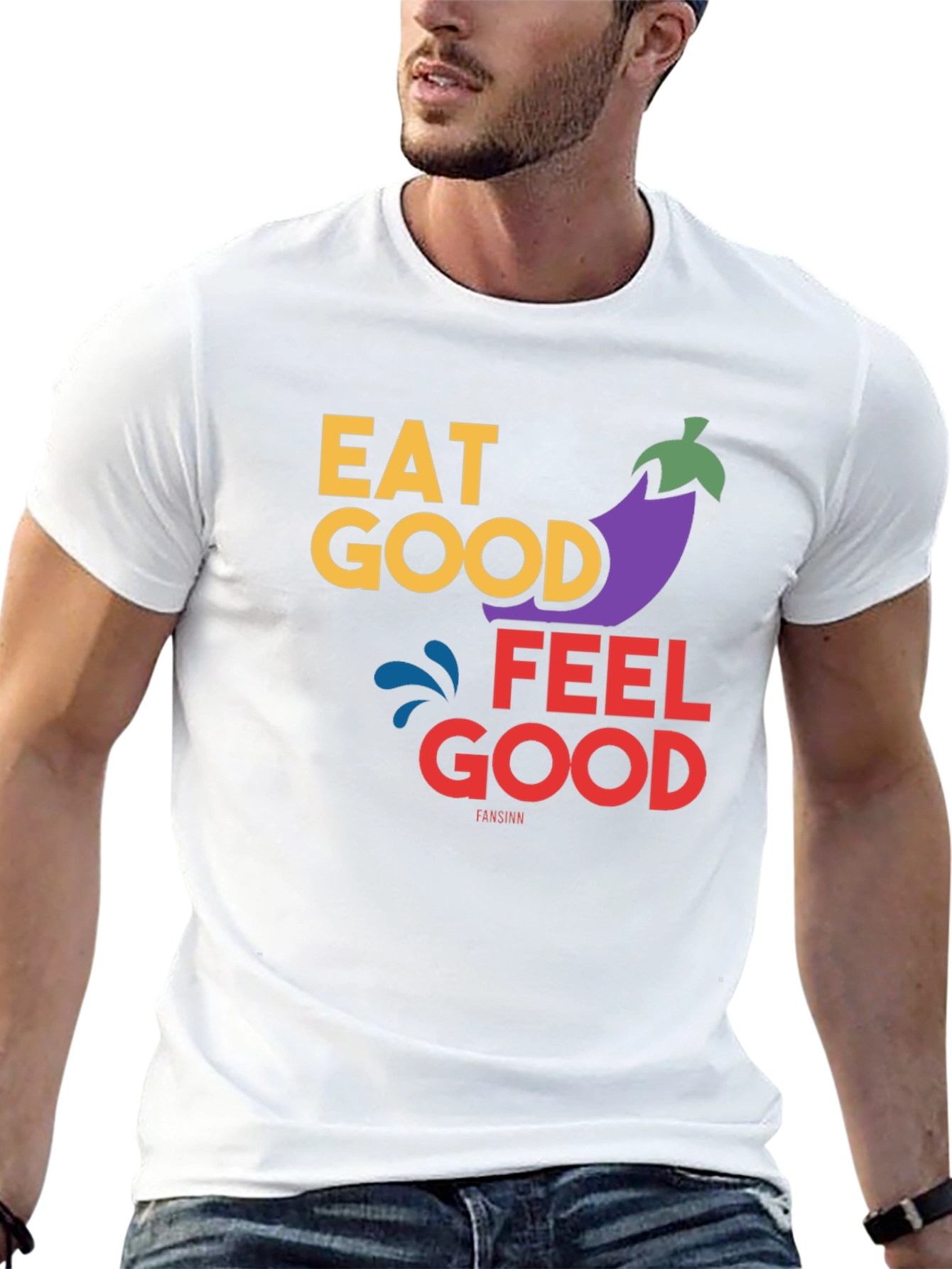 Eat Good Feel Good T-Shirt - Black Graphic Tee