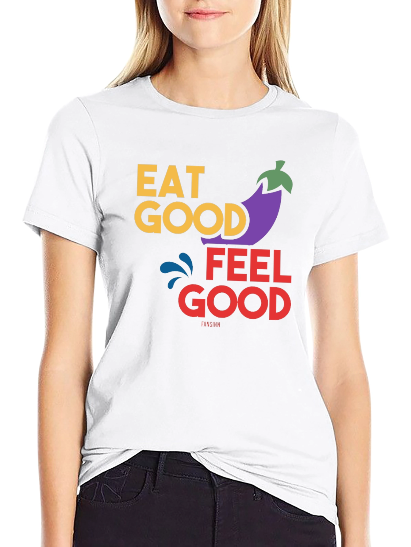 Eat Good Feel Good T-Shirt - Black Graphic Tee