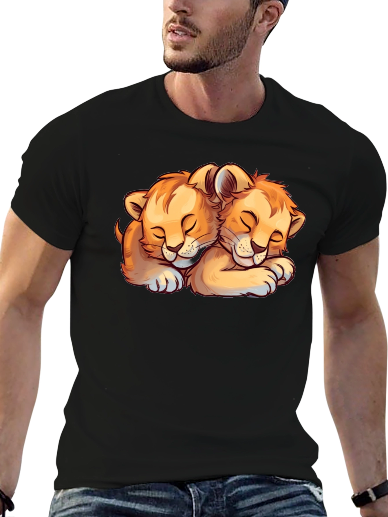 Lion Cubs Graphic Tee - Cute Animal Lover T-Shirt