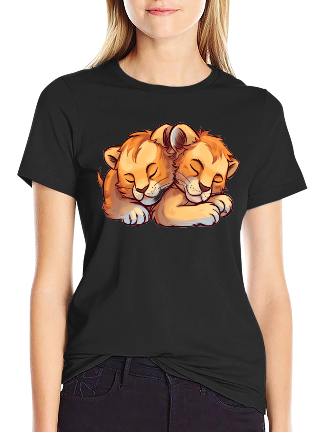 Lion Cubs Graphic Tee - Cute Animal Lover T-Shirt