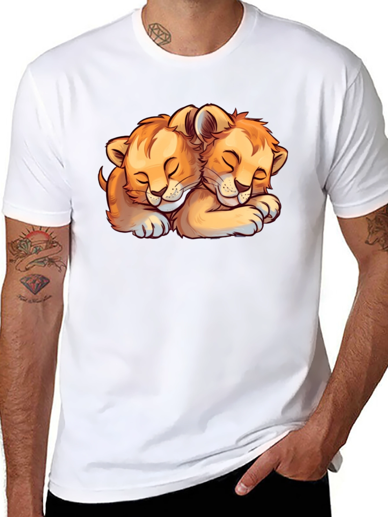 Lion Cubs Graphic Tee - Cute Animal Lover T-Shirt