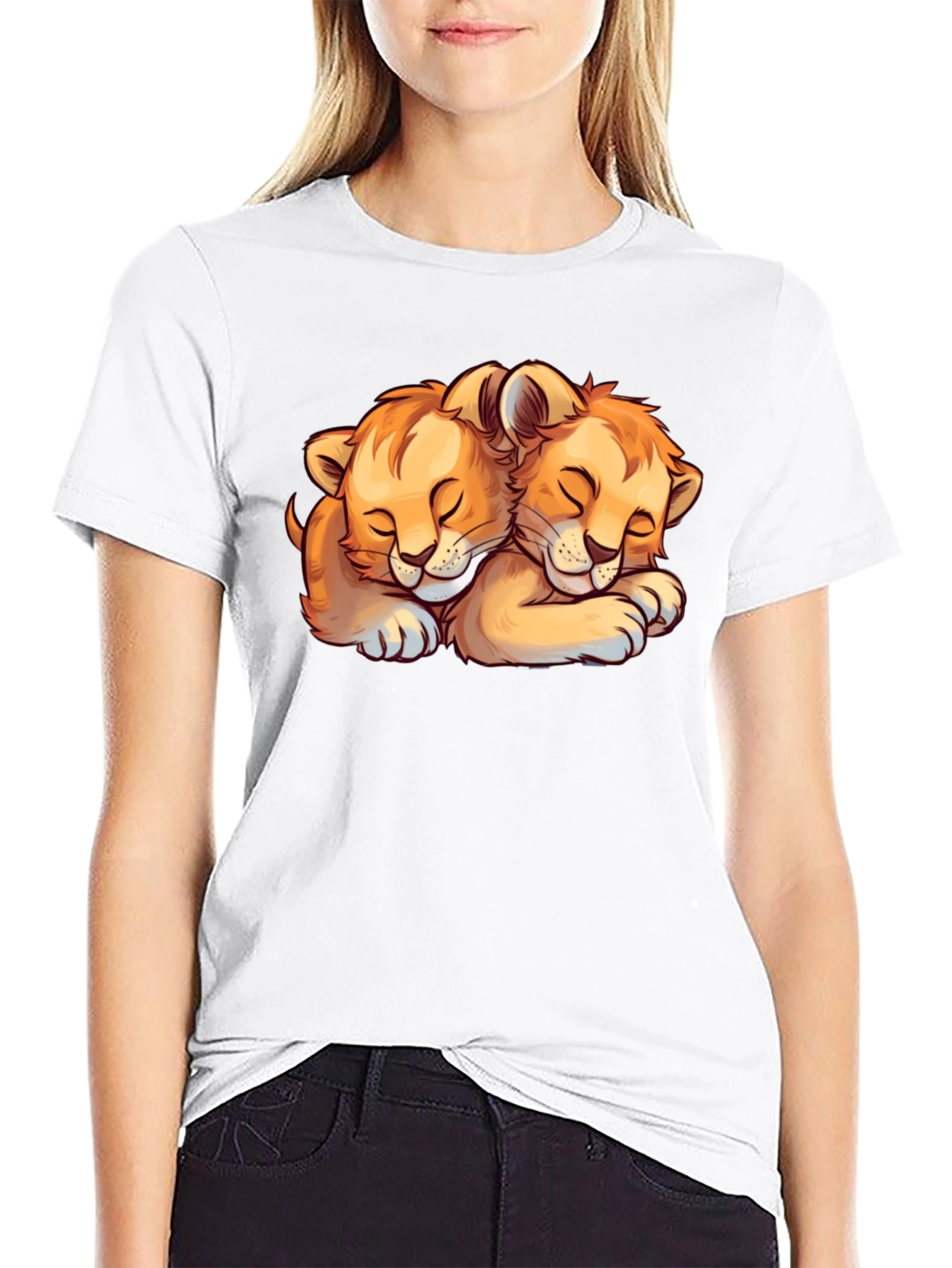 Lion Cubs Graphic Tee - Cute Animal Lover T-Shirt