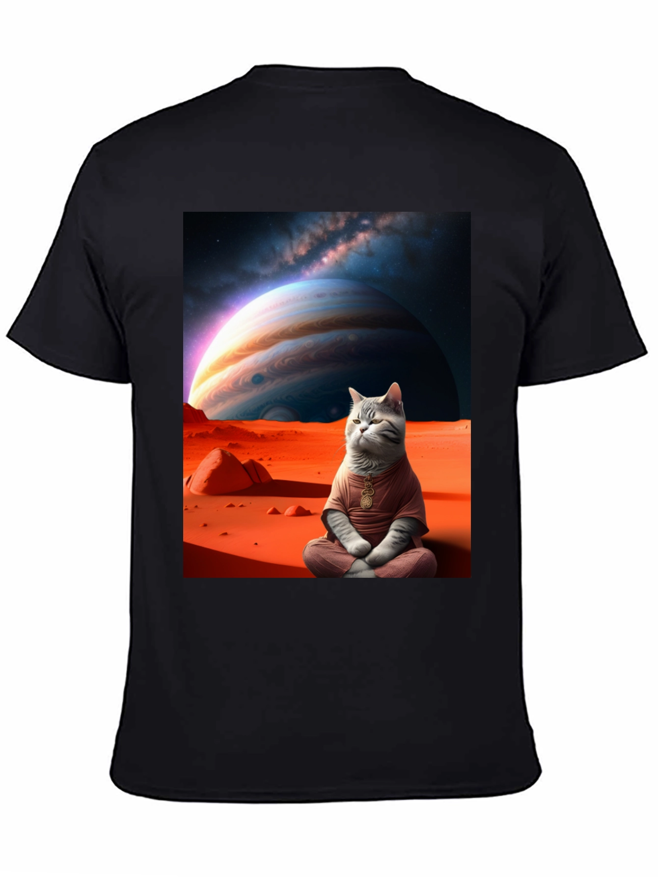 Zen Cat in Space Graphic Tee