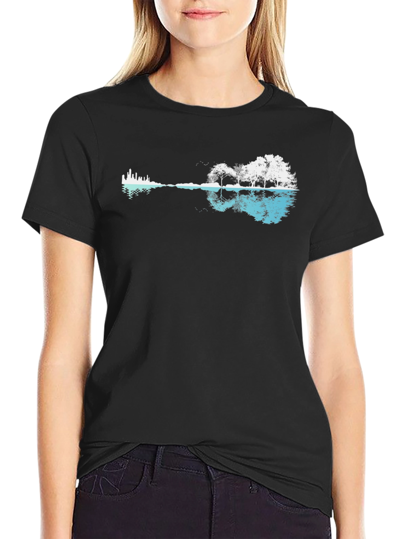 Nature Guitar Graphic T-Shirt