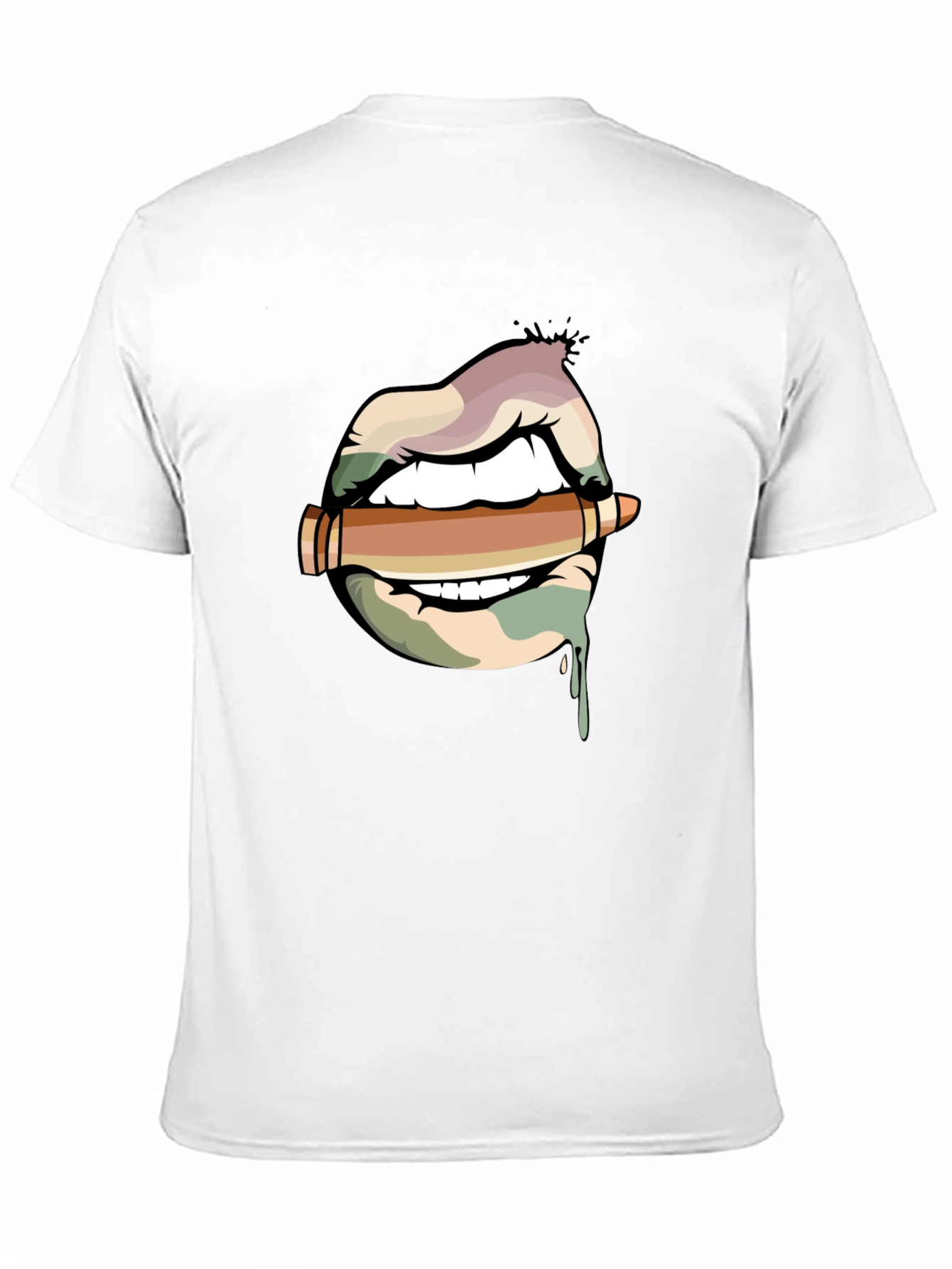 Lips and Bullet Graphic T-Shirt