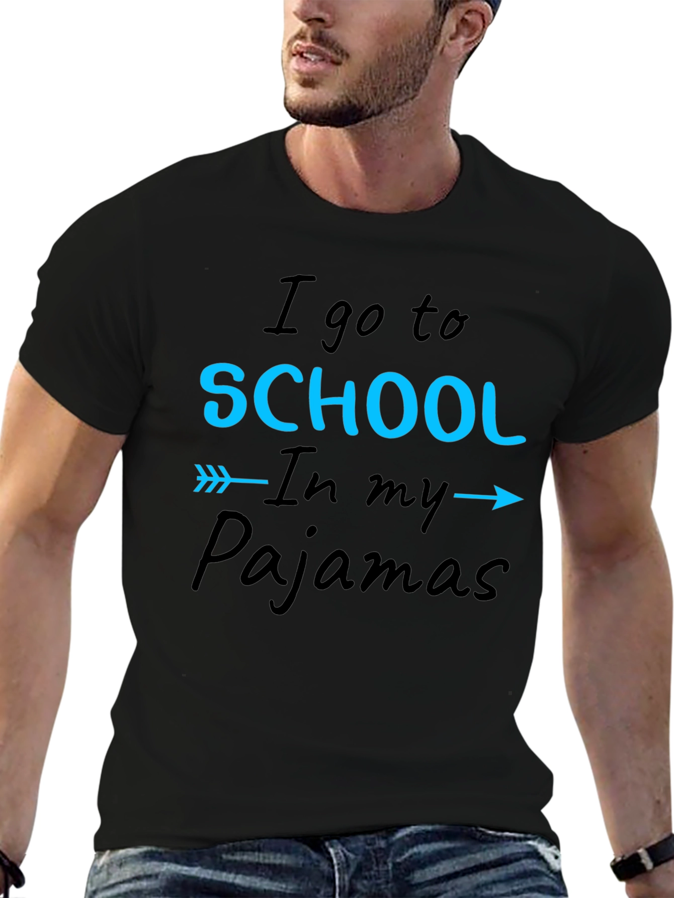 I Go to School in My Pajamas T-Shirt