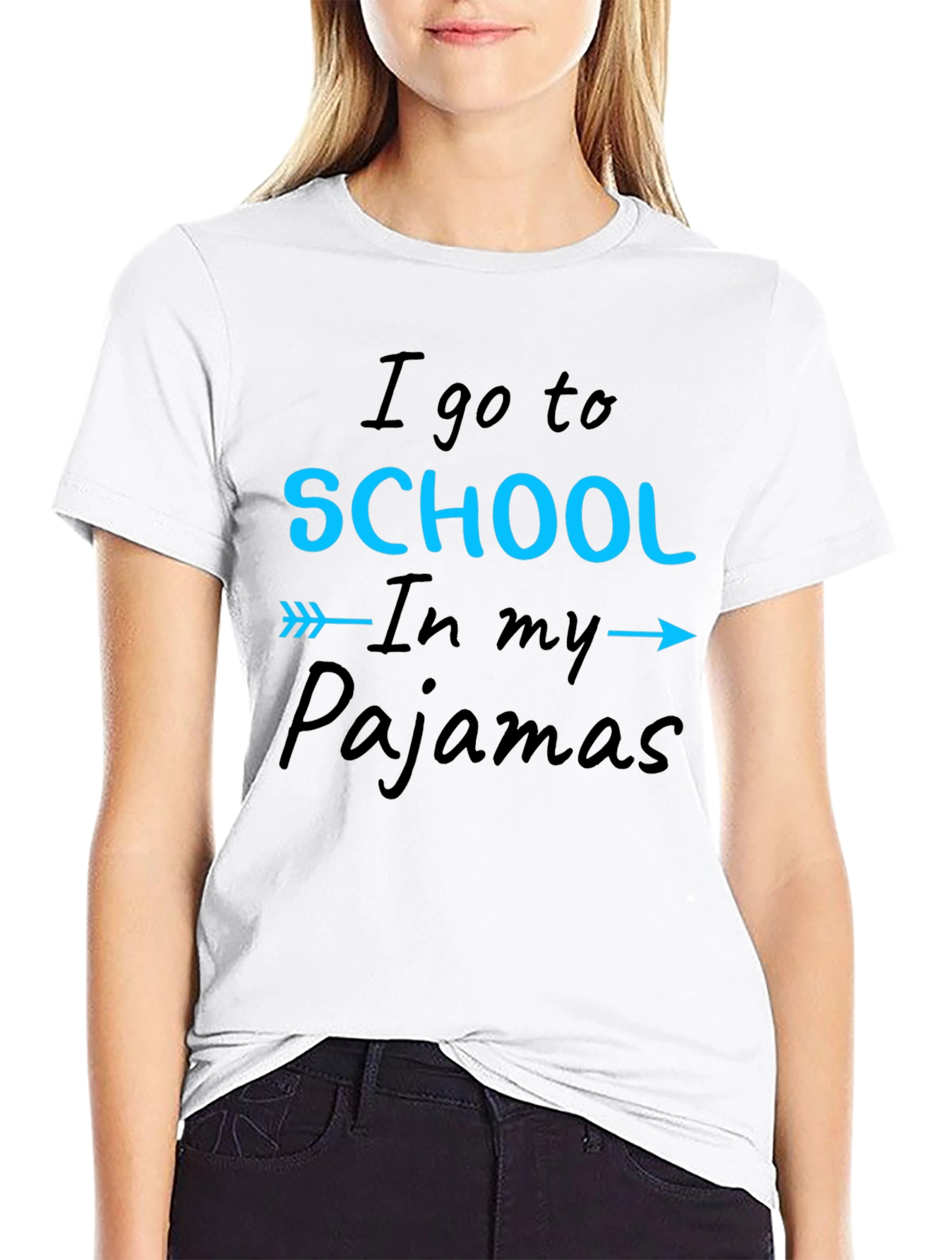 I Go to School in My Pajamas T-Shirt