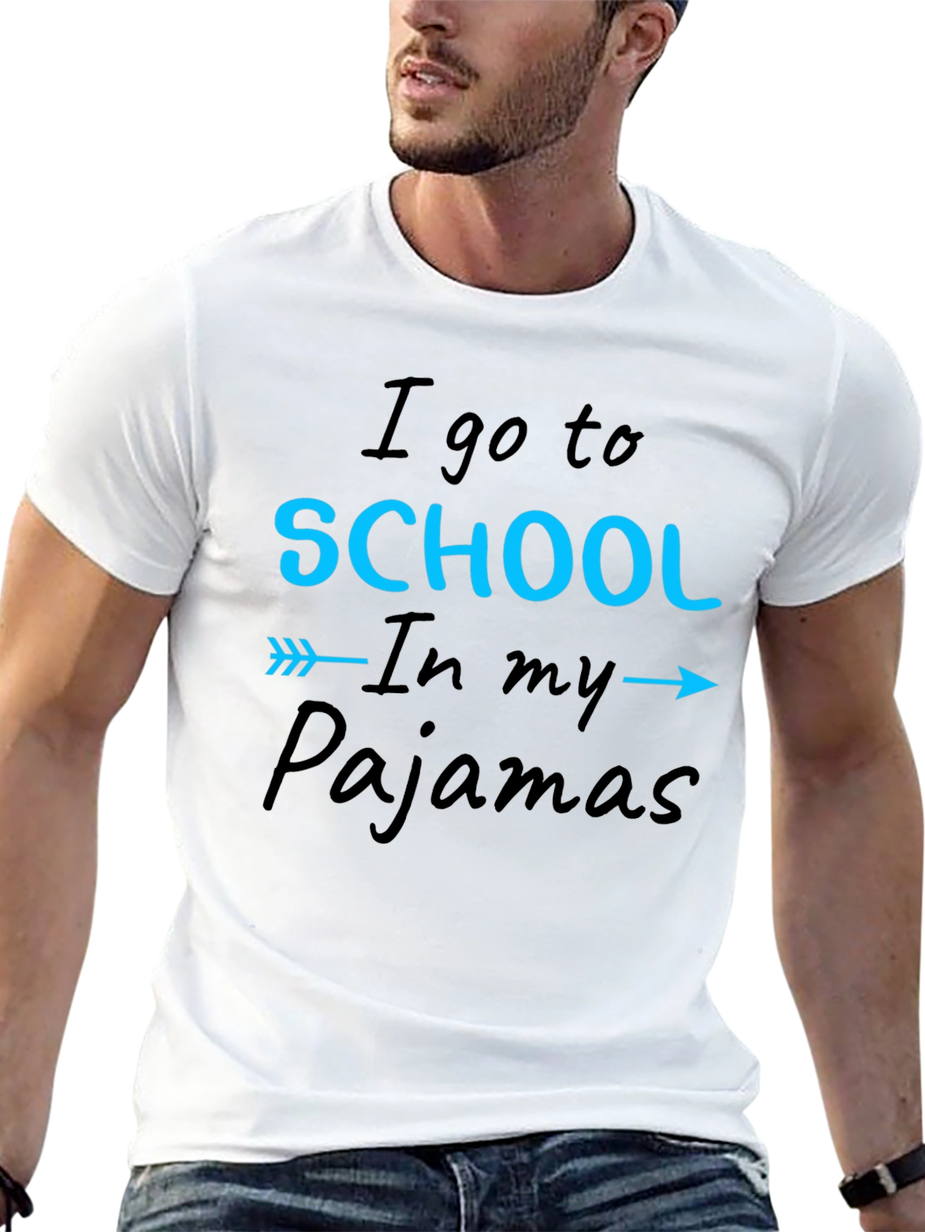 I Go to School in My Pajamas T-Shirt
