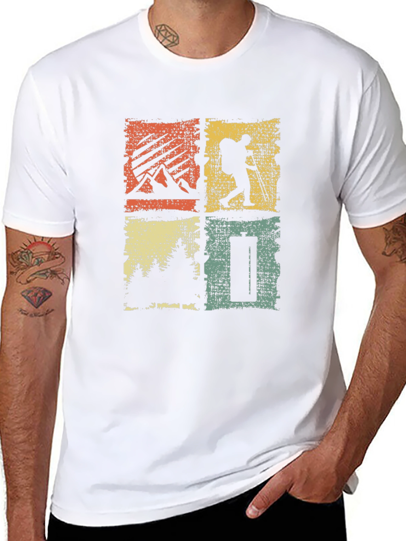 Retro Adventure Graphic T-Shirt - Nature Inspired Design