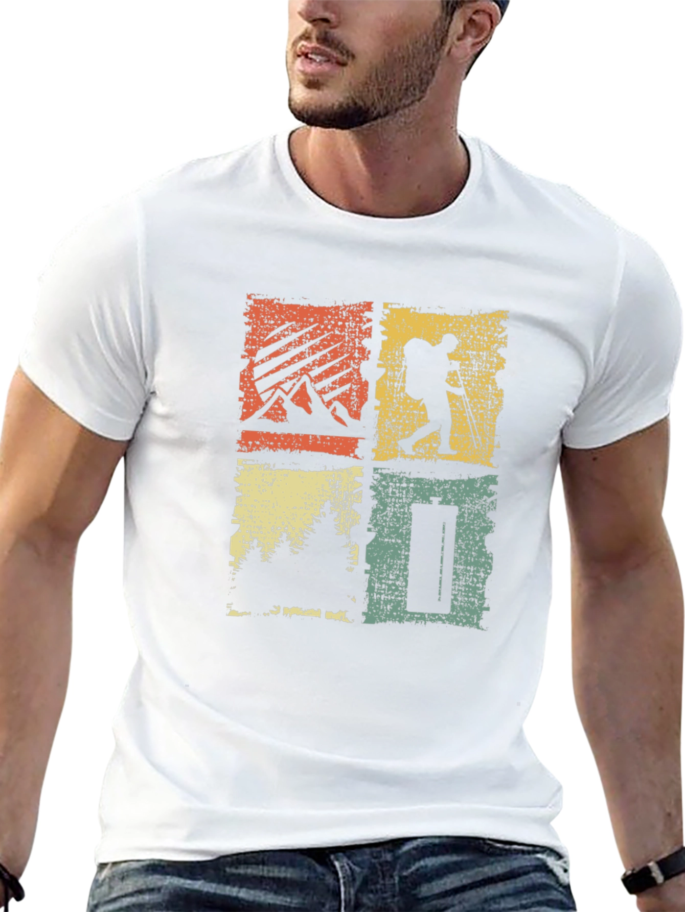 Retro Adventure Graphic T-Shirt - Nature Inspired Design
