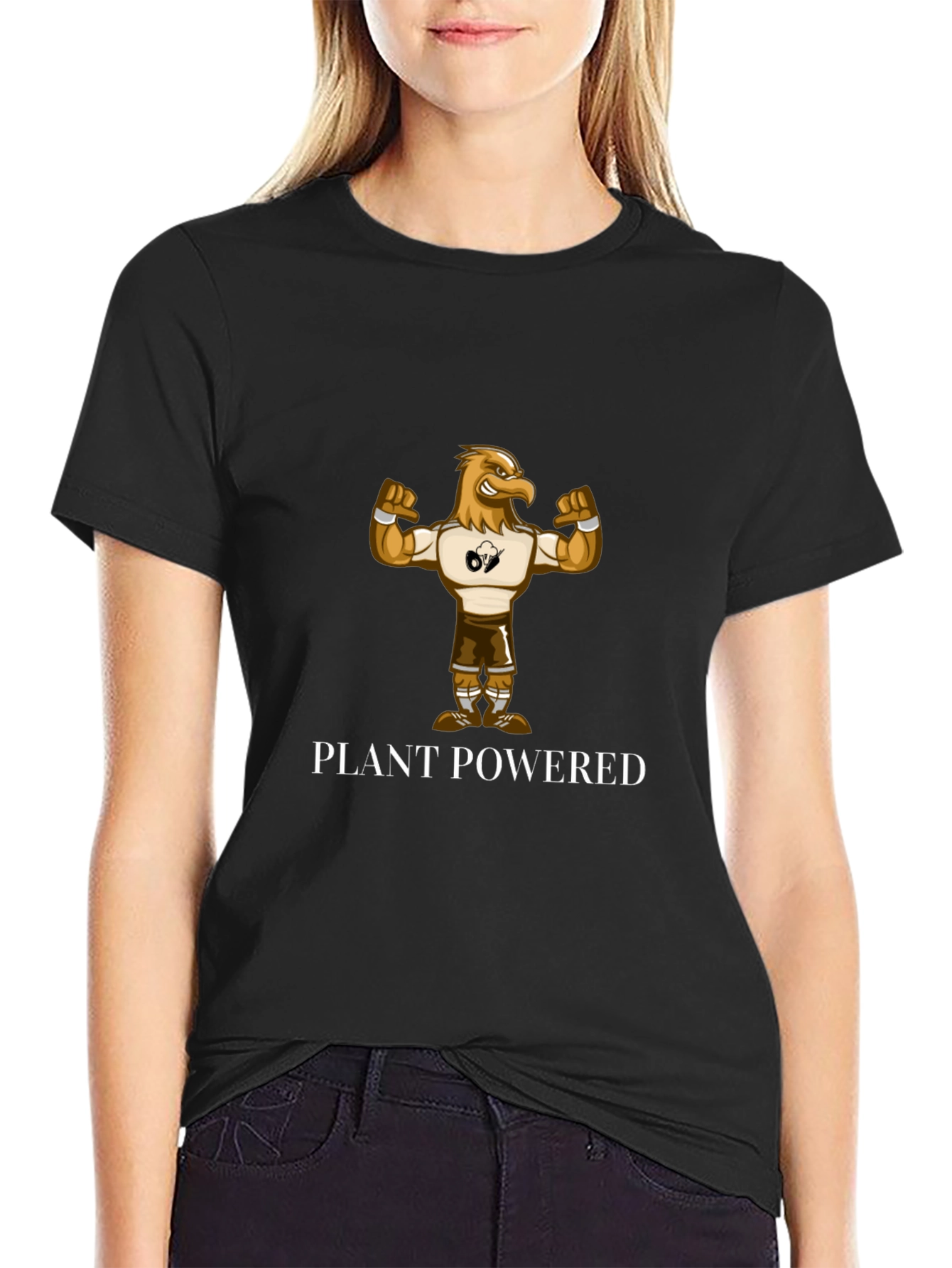 Plant Powered Eagle Graphic T-Shirt