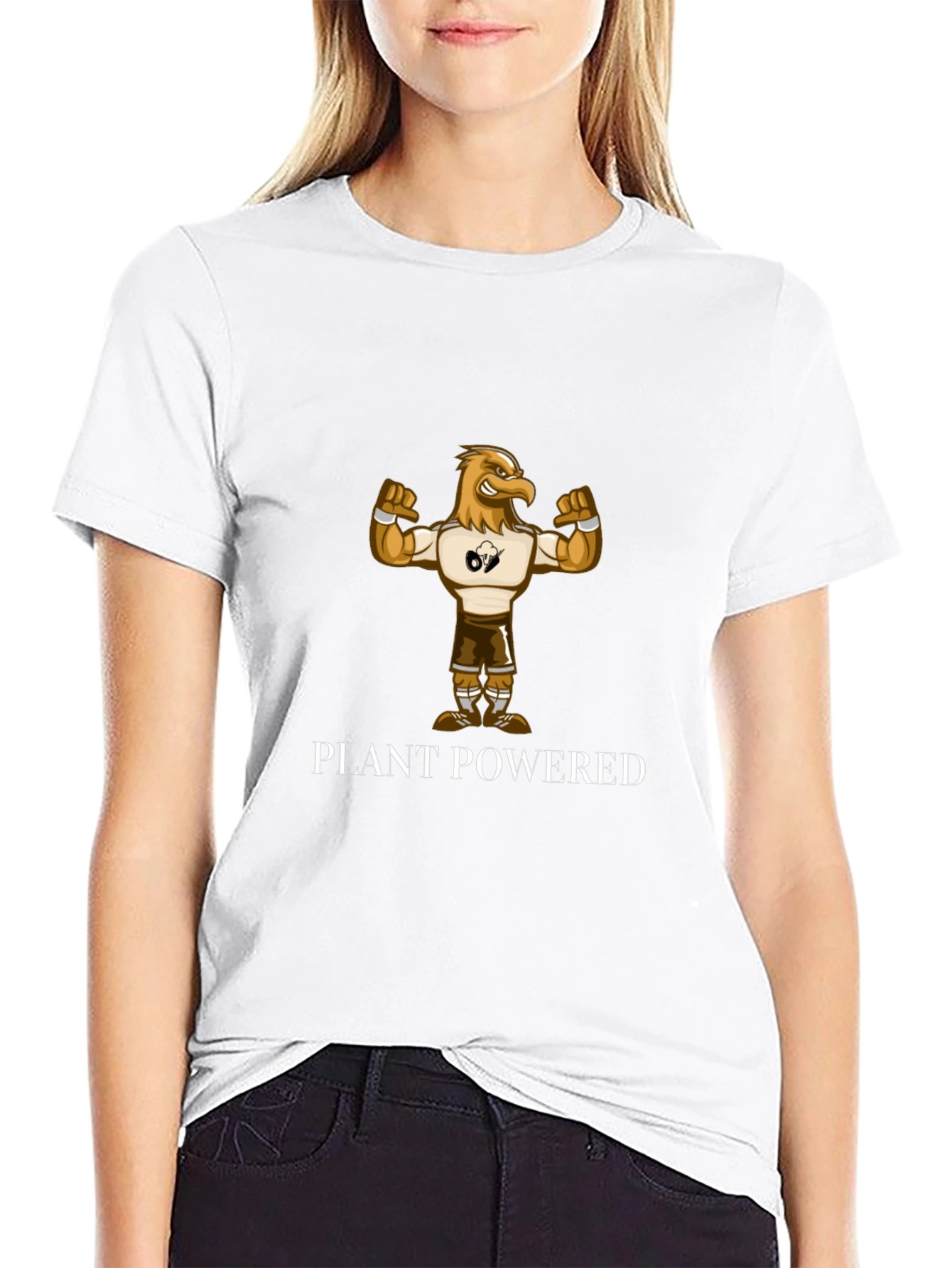 Plant Powered Eagle Graphic T-Shirt