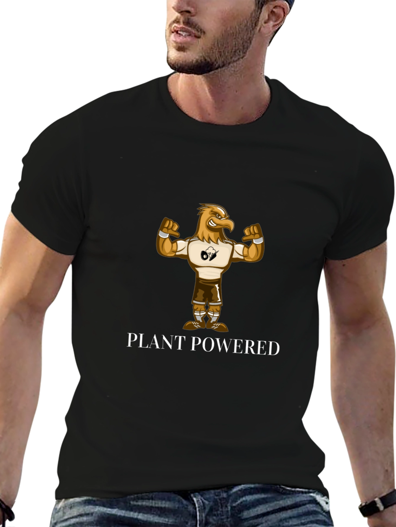 Plant Powered Eagle Graphic T-Shirt
