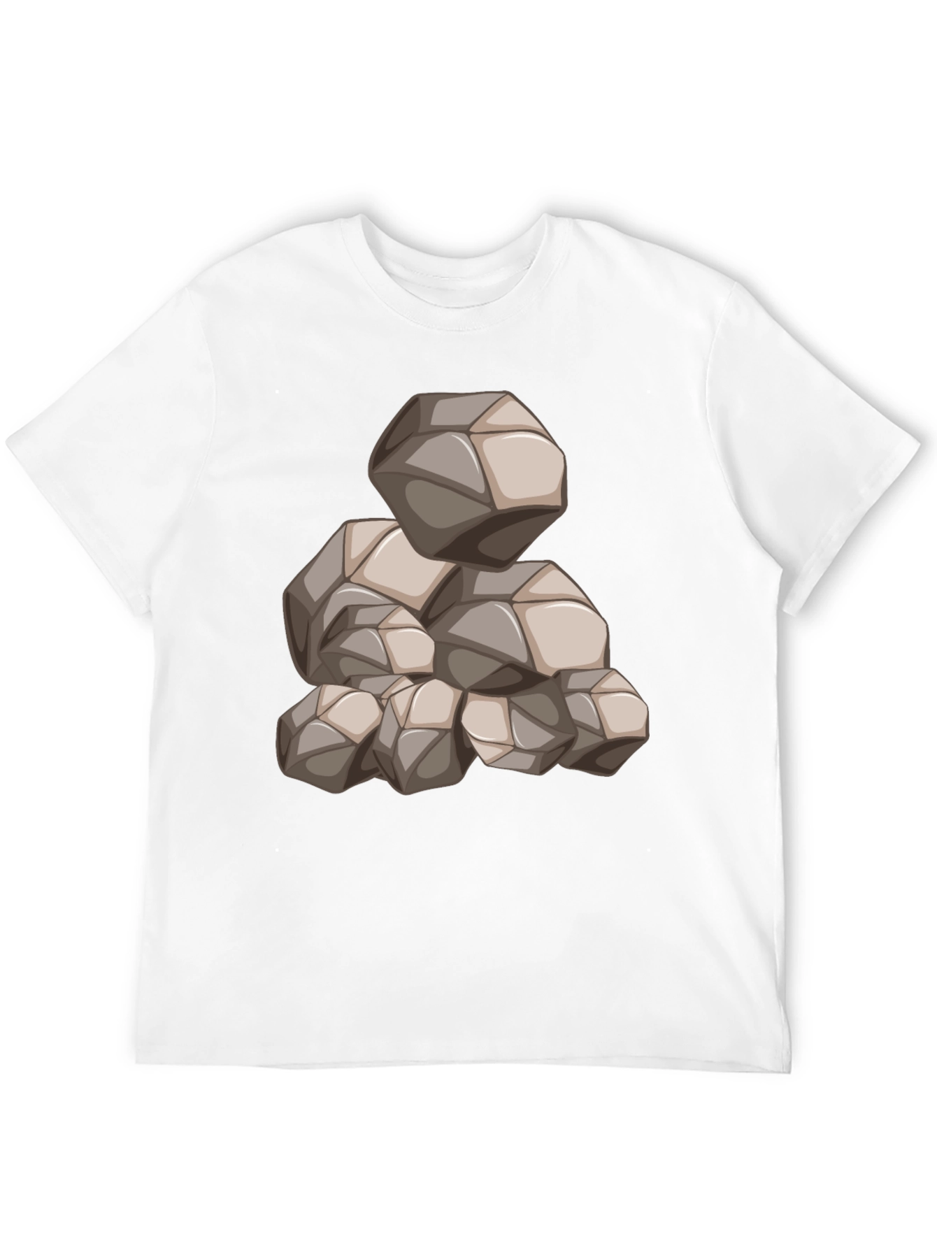 Mens Black Graphic Tee - Rock Pile Design
