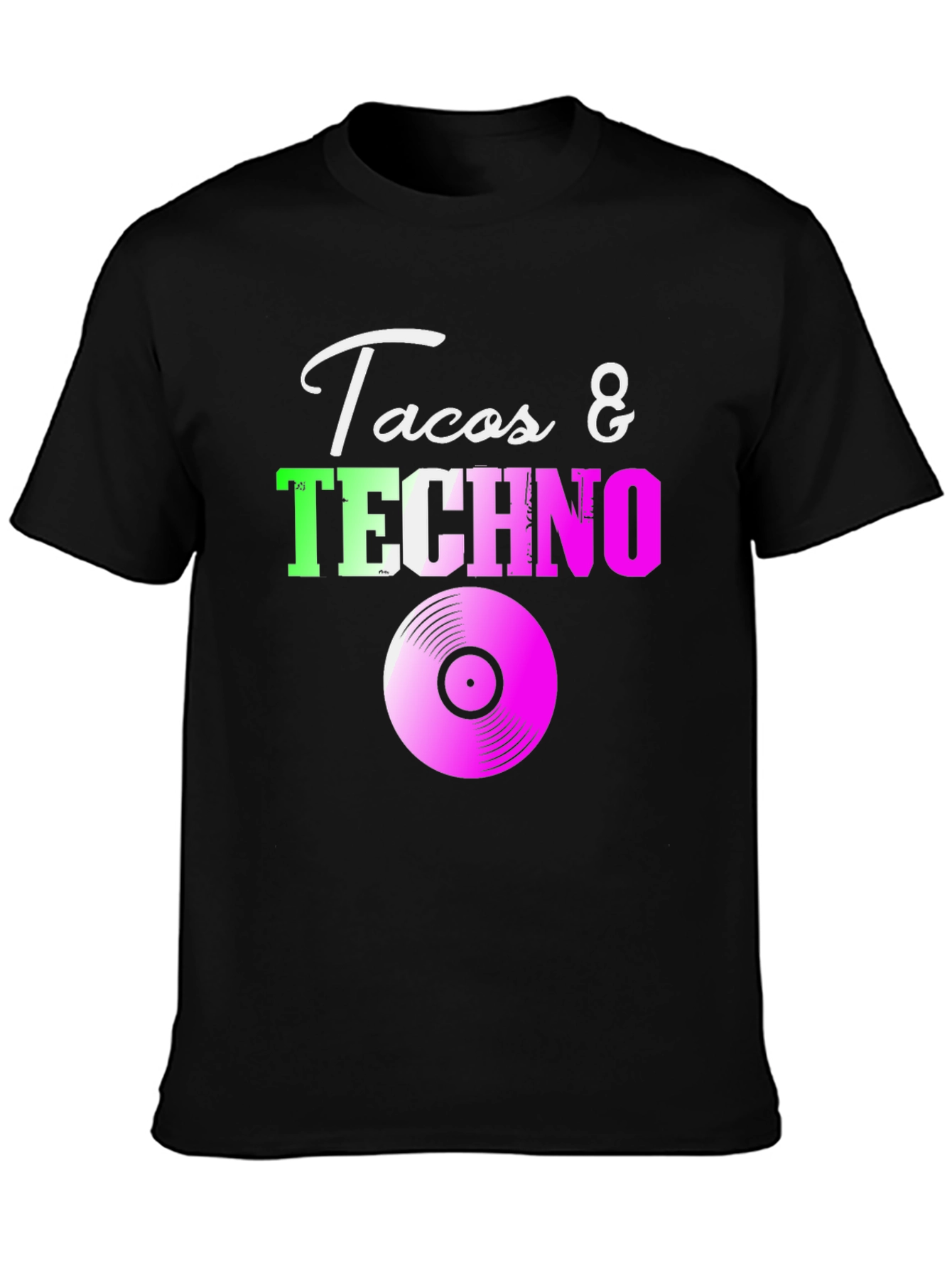 Tacos & Techno Graphic Tee - Music Lover T-Shirt
