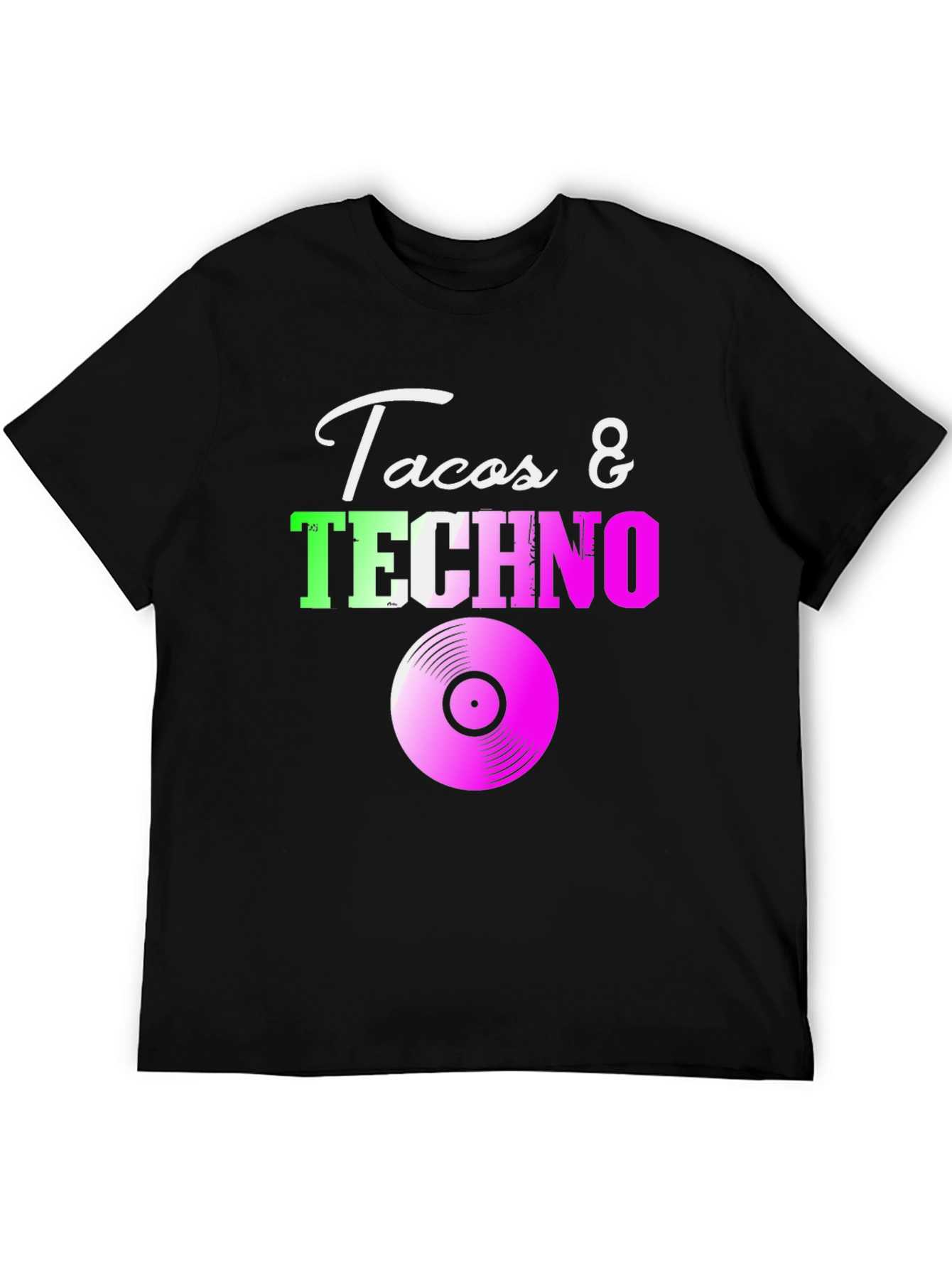 Tacos & Techno Graphic Tee - Music Lover T-Shirt