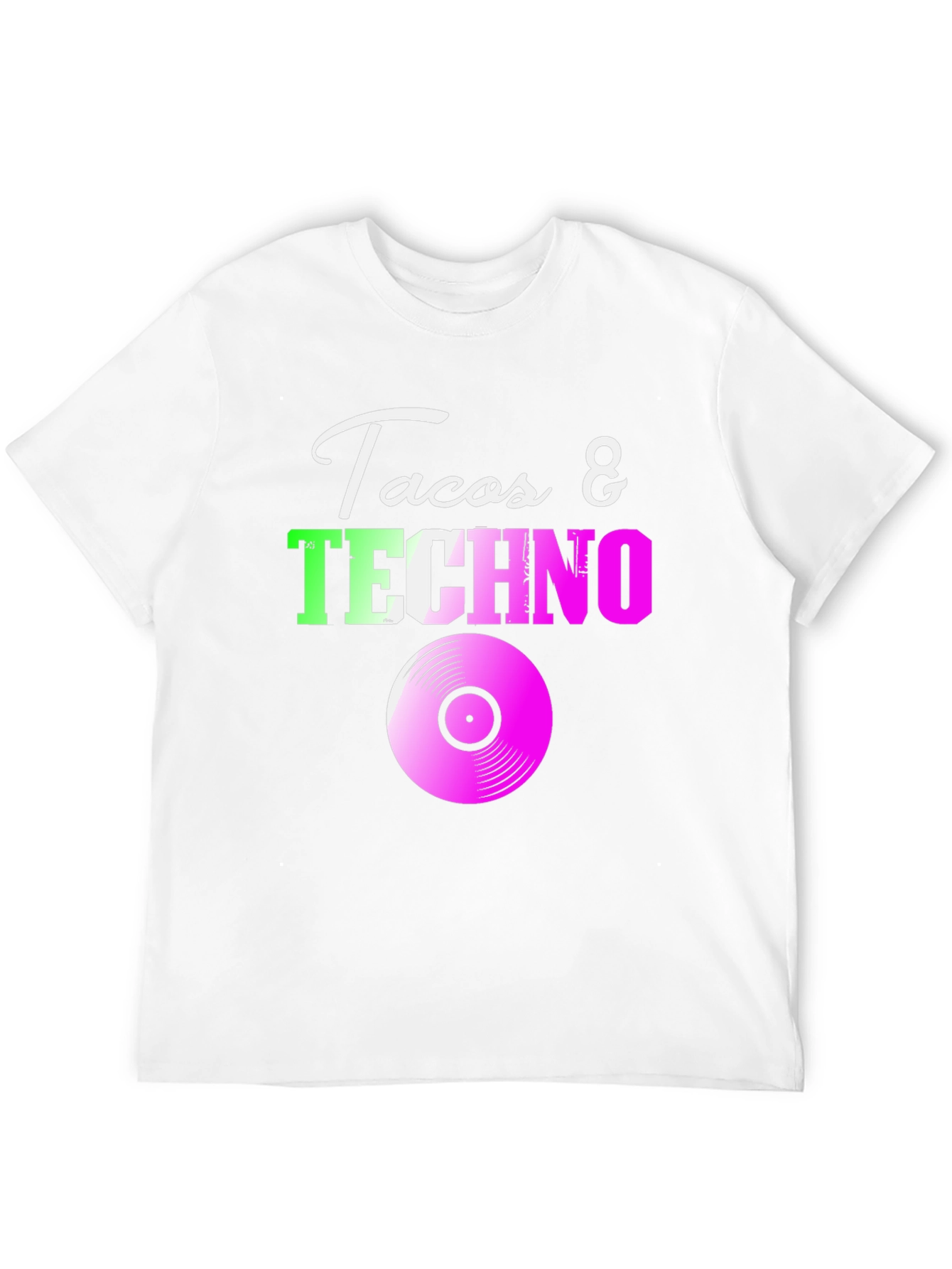 Tacos & Techno Graphic Tee - Music Lover T-Shirt