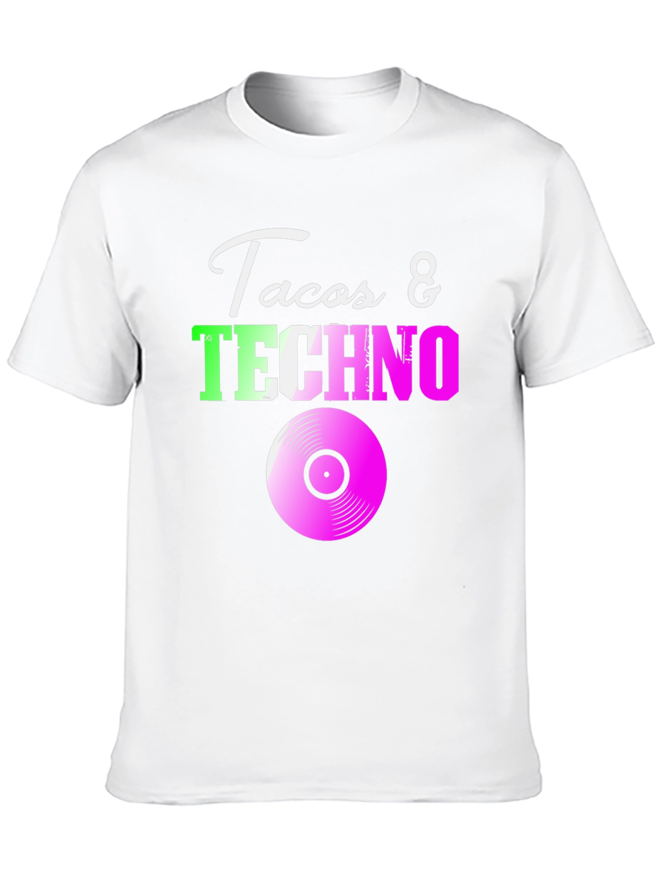Tacos & Techno Graphic Tee - Music Lover T-Shirt