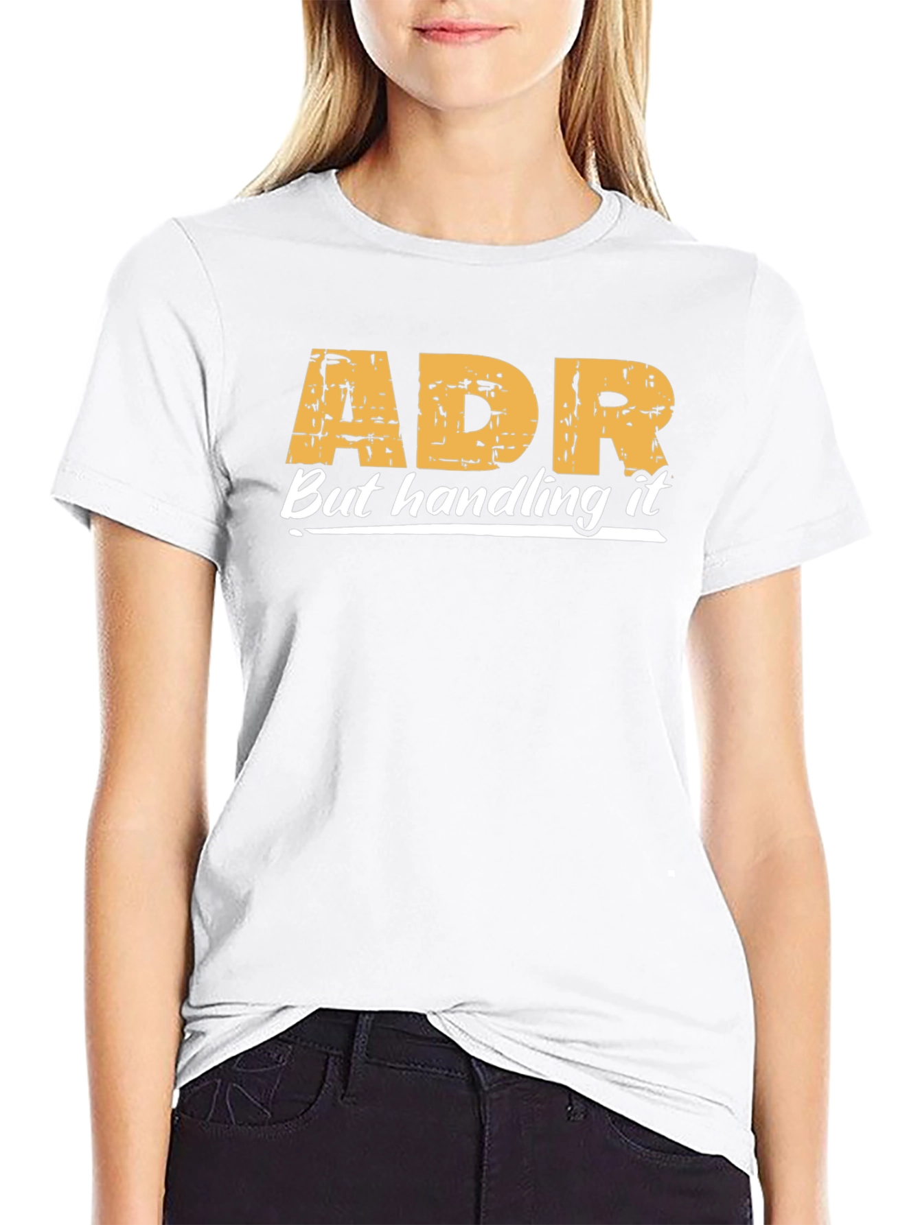 ADR Handling It T-Shirt - Black Casual Tee