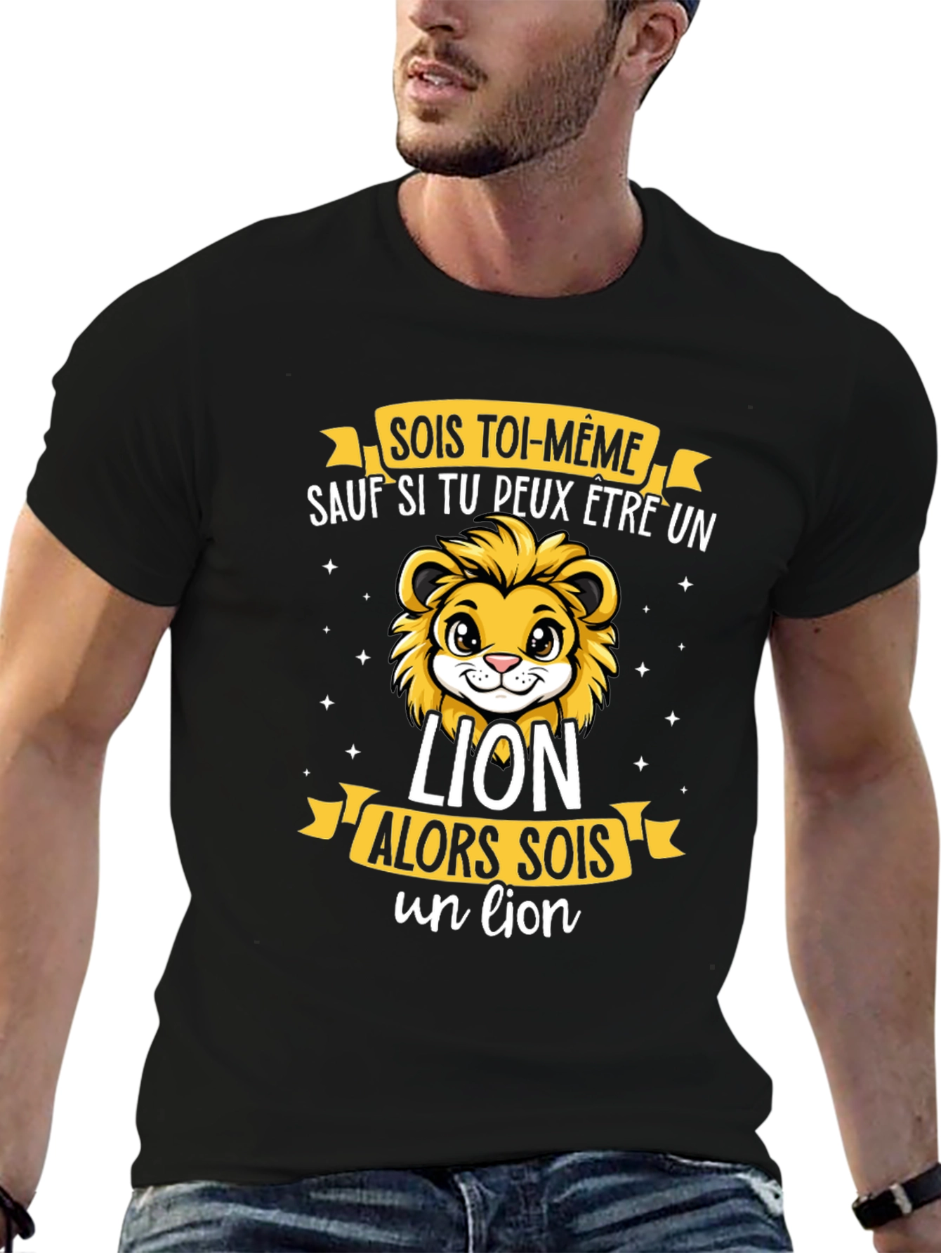 Be Yourself Lion Graphic T-Shirt