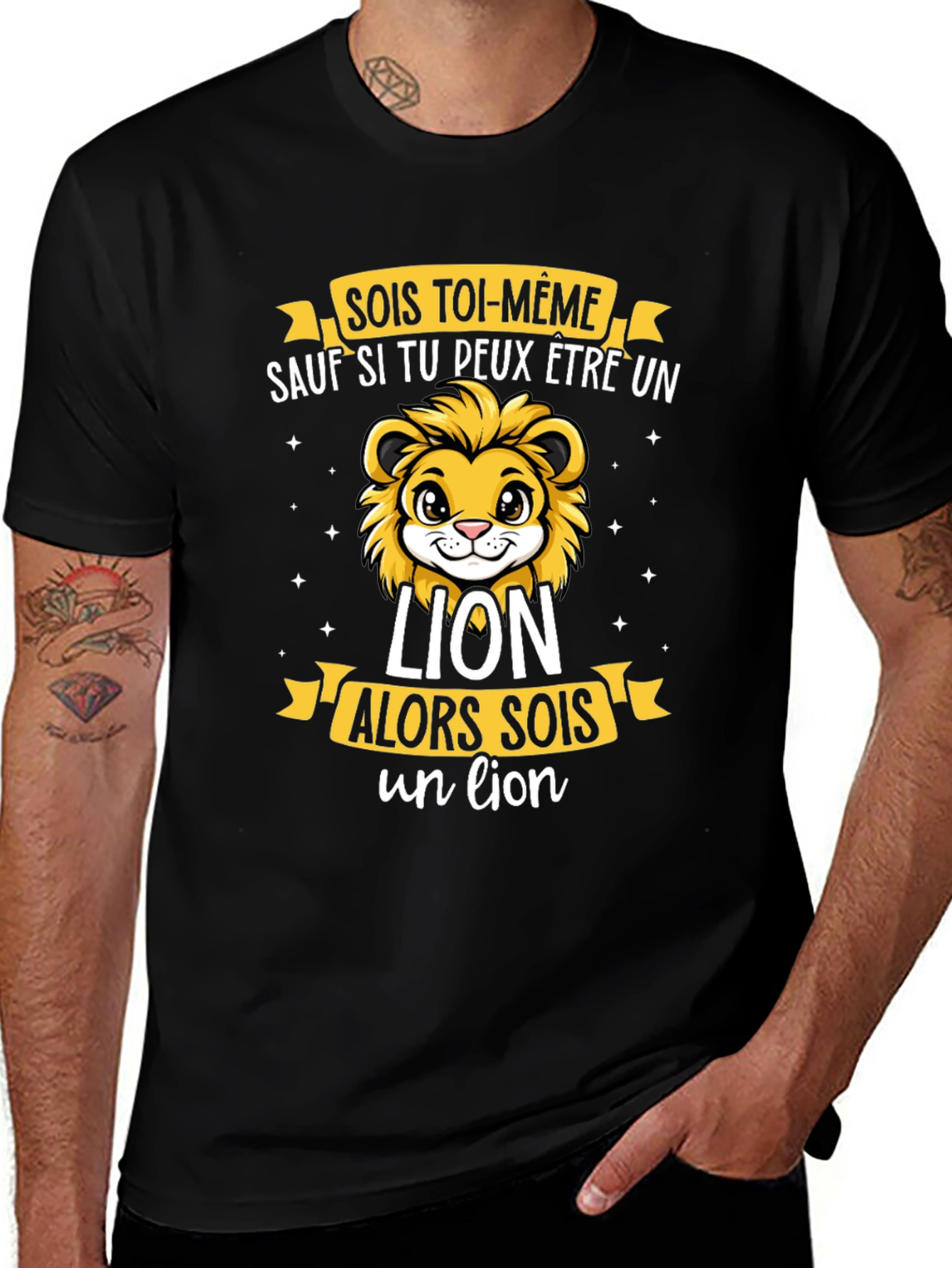 Be Yourself Lion Graphic T-Shirt