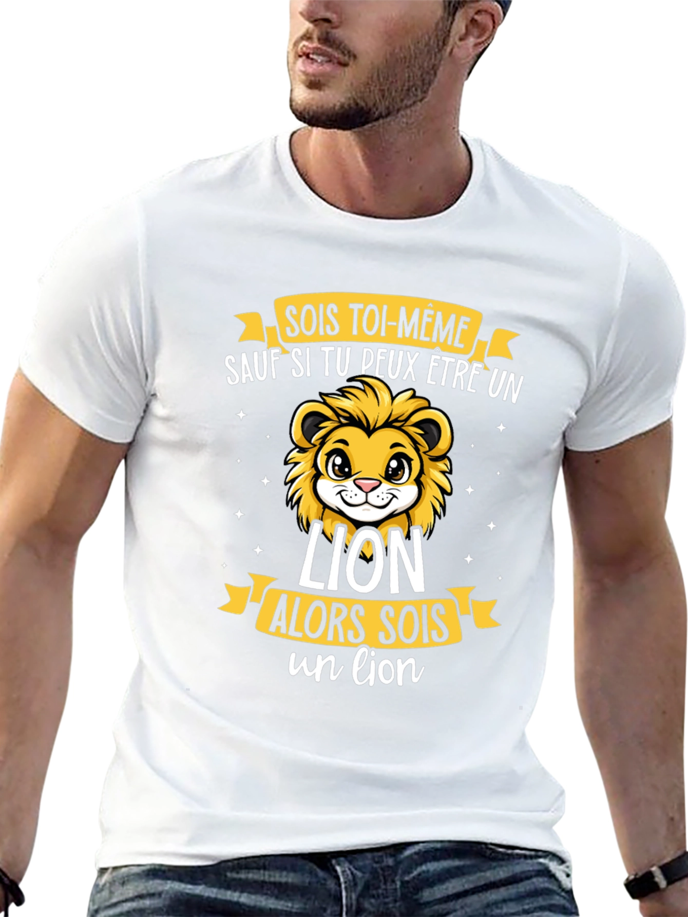 Be Yourself Lion Graphic T-Shirt