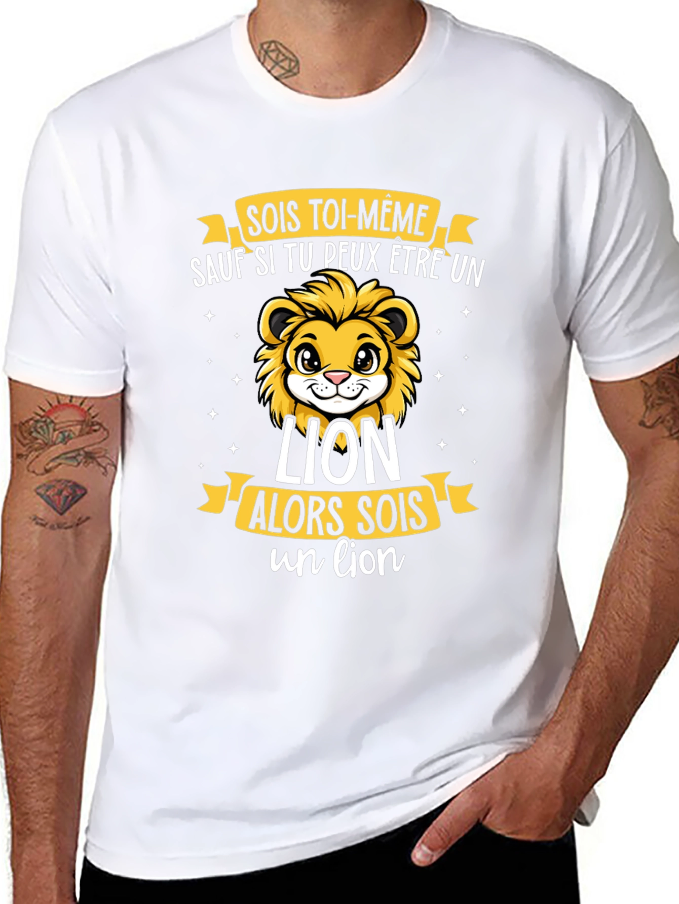 Be Yourself Lion Graphic T-Shirt