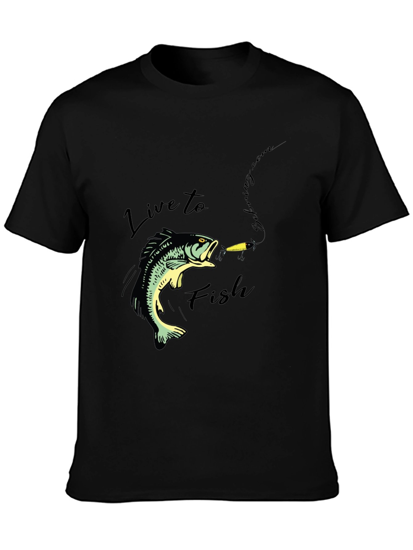 Live to Fish Graphic T-Shirt - Angler Style