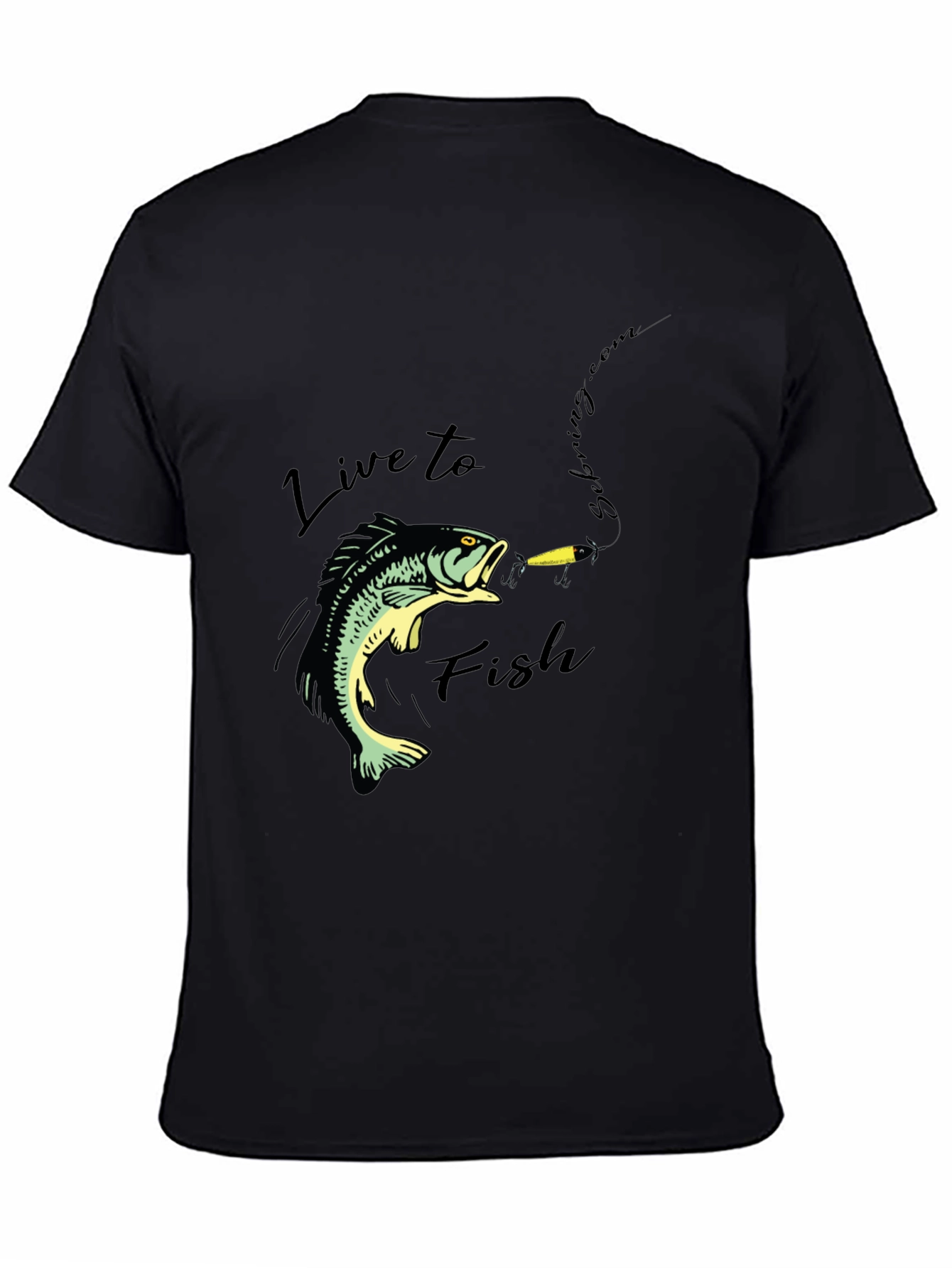 Live to Fish Graphic T-Shirt - Angler Style