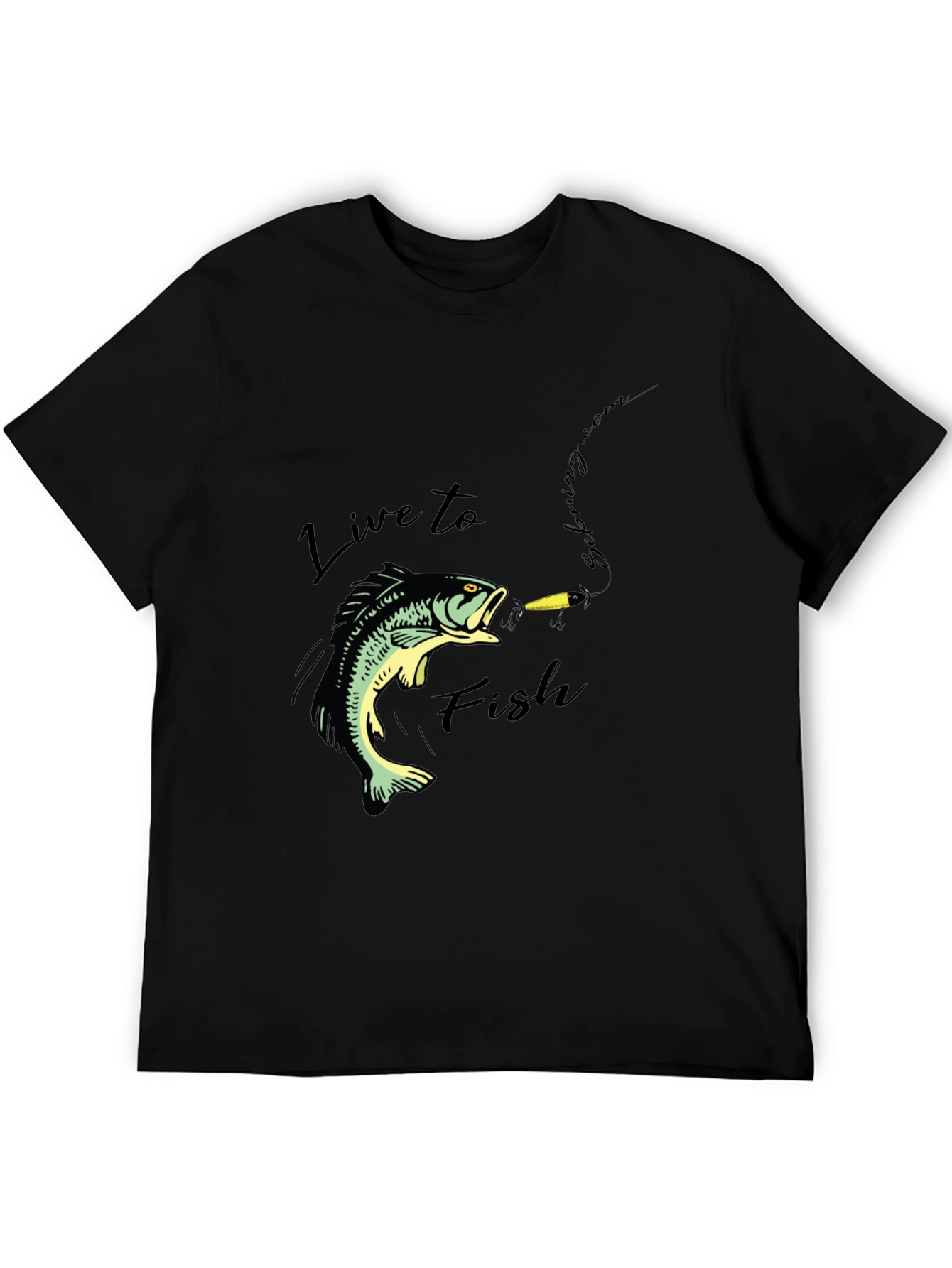 Live to Fish Graphic T-Shirt - Angler Style