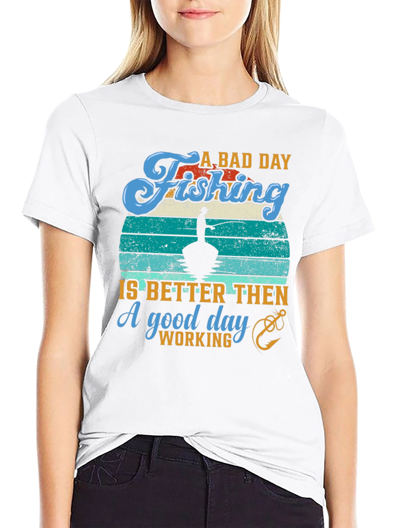 Fishing Graphic T-Shirt - A Bad Day Fishing